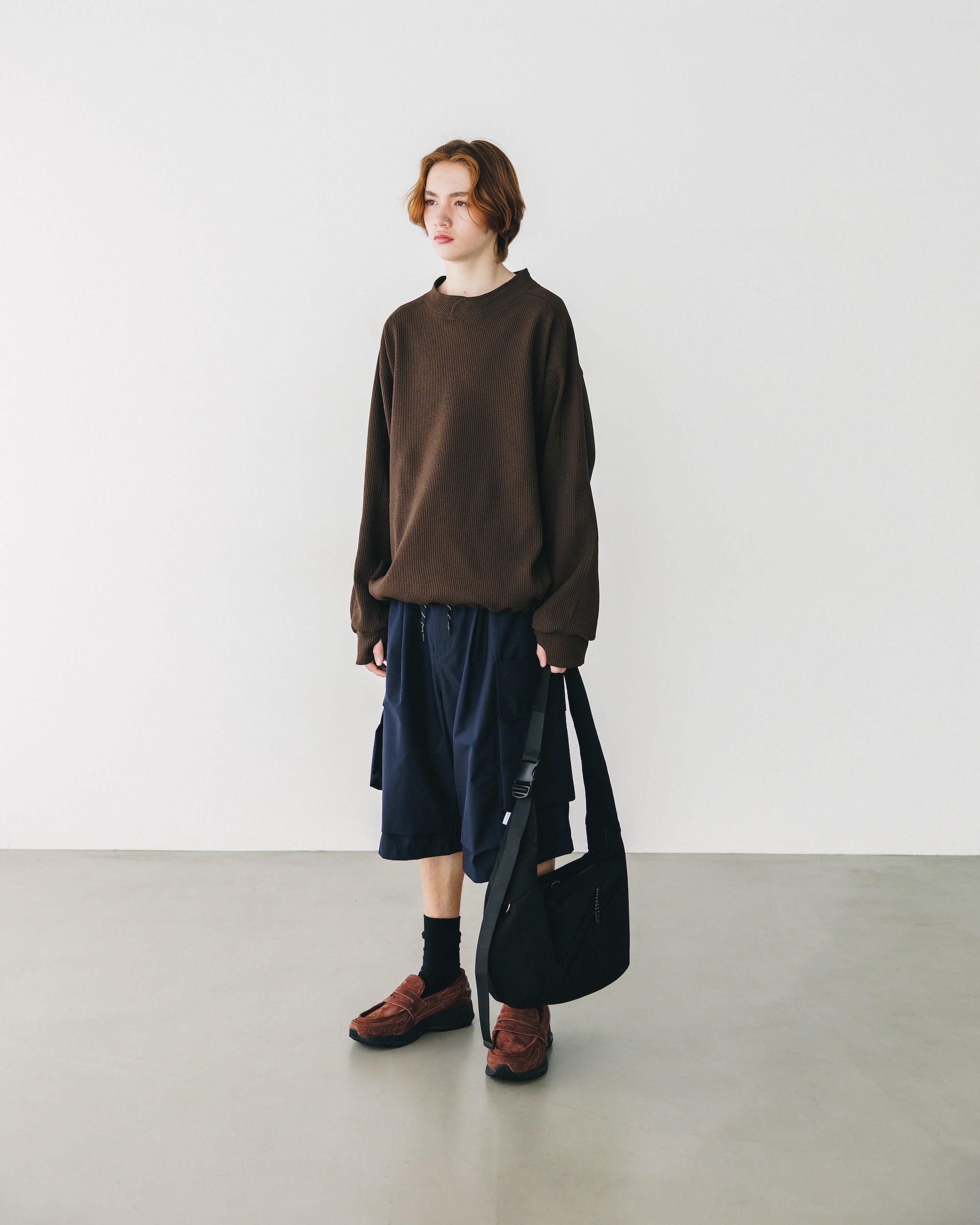 【3.5 WED 20:00- IN STOCK】CITY LIGHT THERMAL PULLOVER (BROWN)