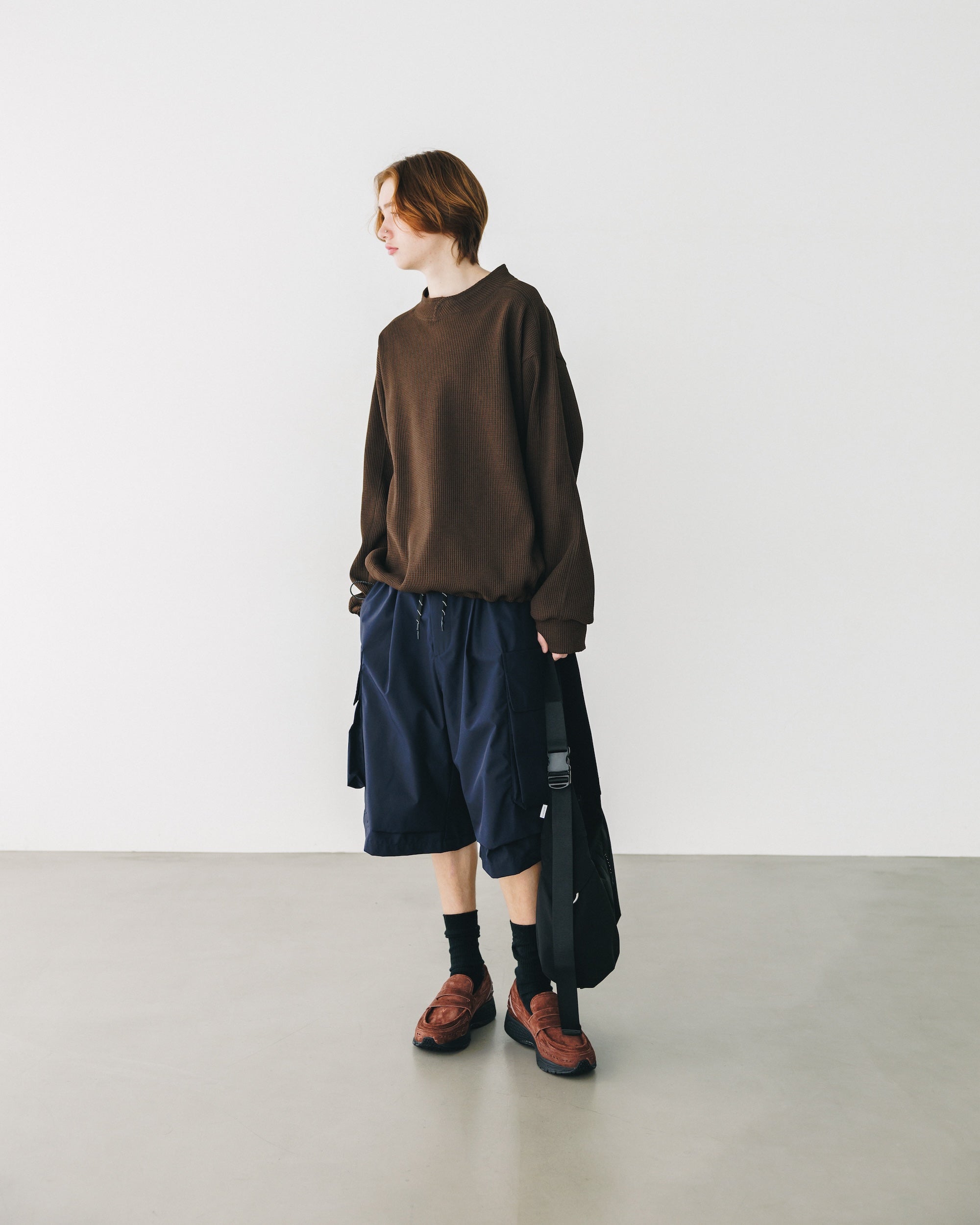 【3.5 WED 20:00- IN STOCK】CITY LIGHT THERMAL PULLOVER (BROWN)