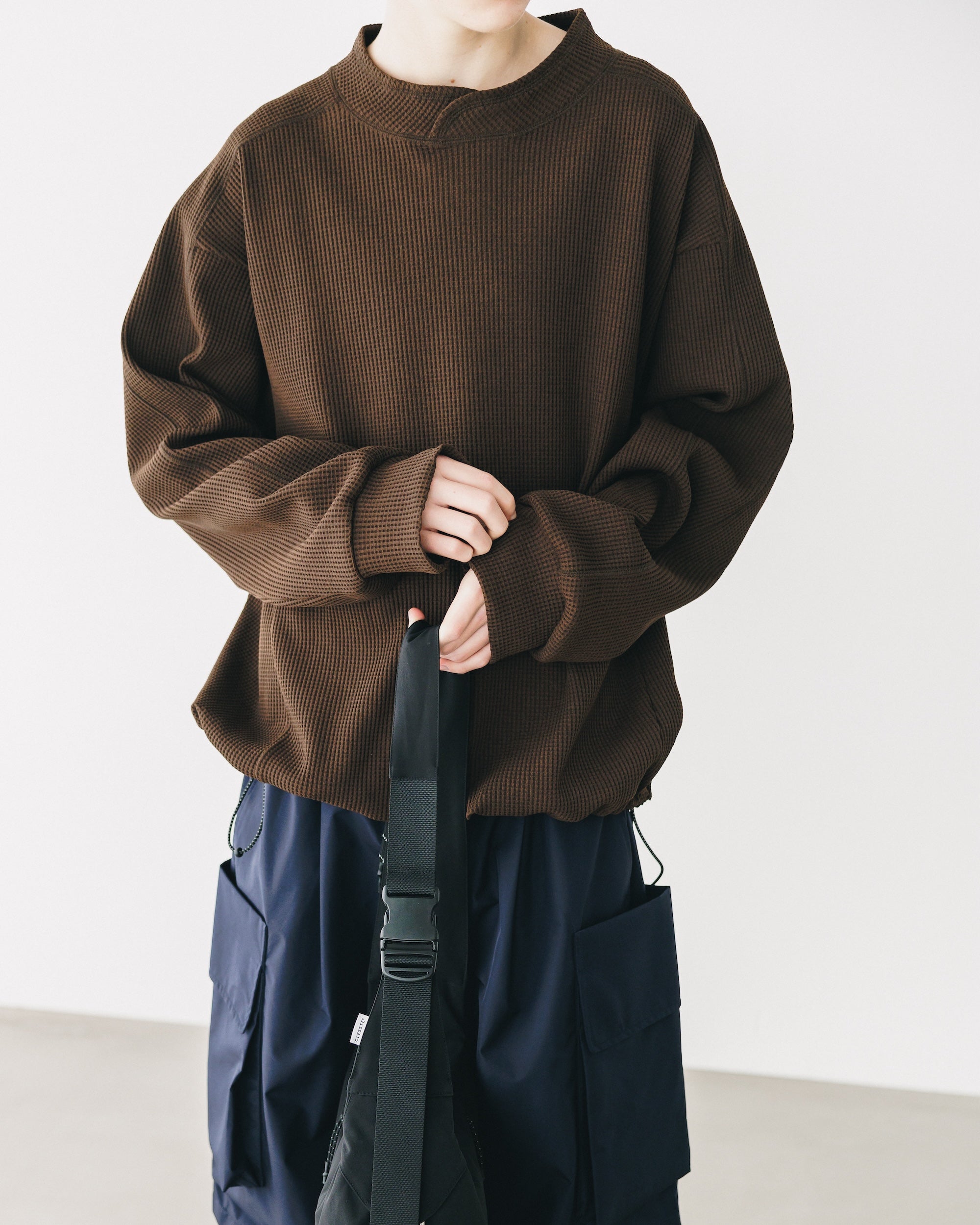 【3.5 WED 20:00- IN STOCK】CITY LIGHT THERMAL PULLOVER (BROWN)