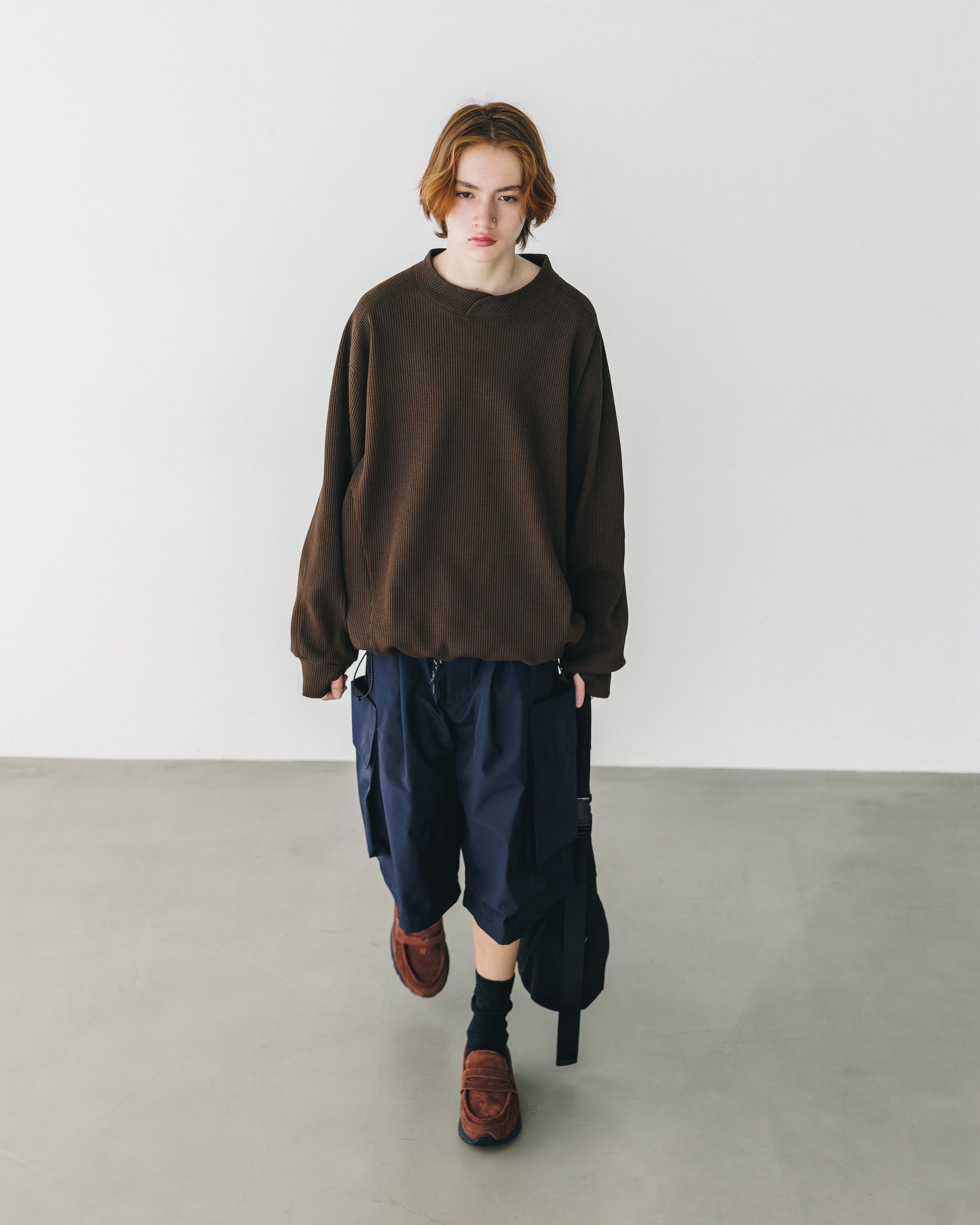 【3.5 WED 20:00- IN STOCK】CITY LIGHT THERMAL PULLOVER (BROWN)