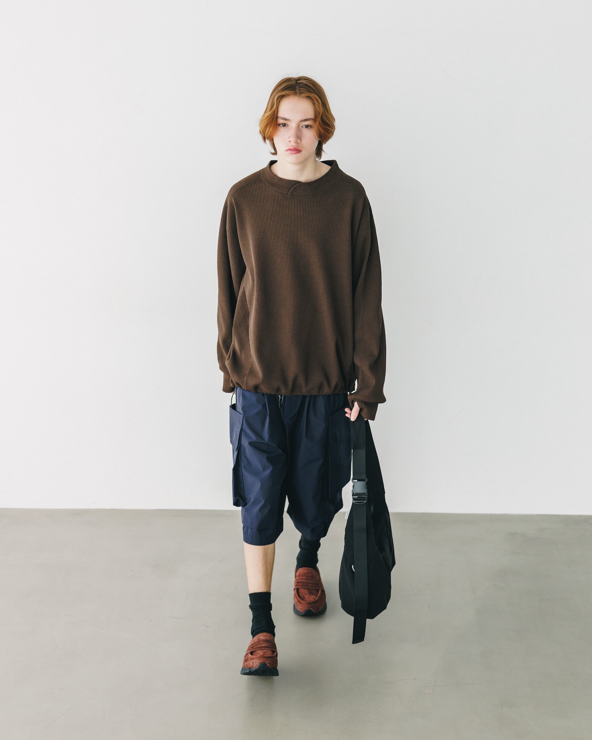 【3.5 WED 20:00- IN STOCK】CITY LIGHT THERMAL PULLOVER (BROWN)