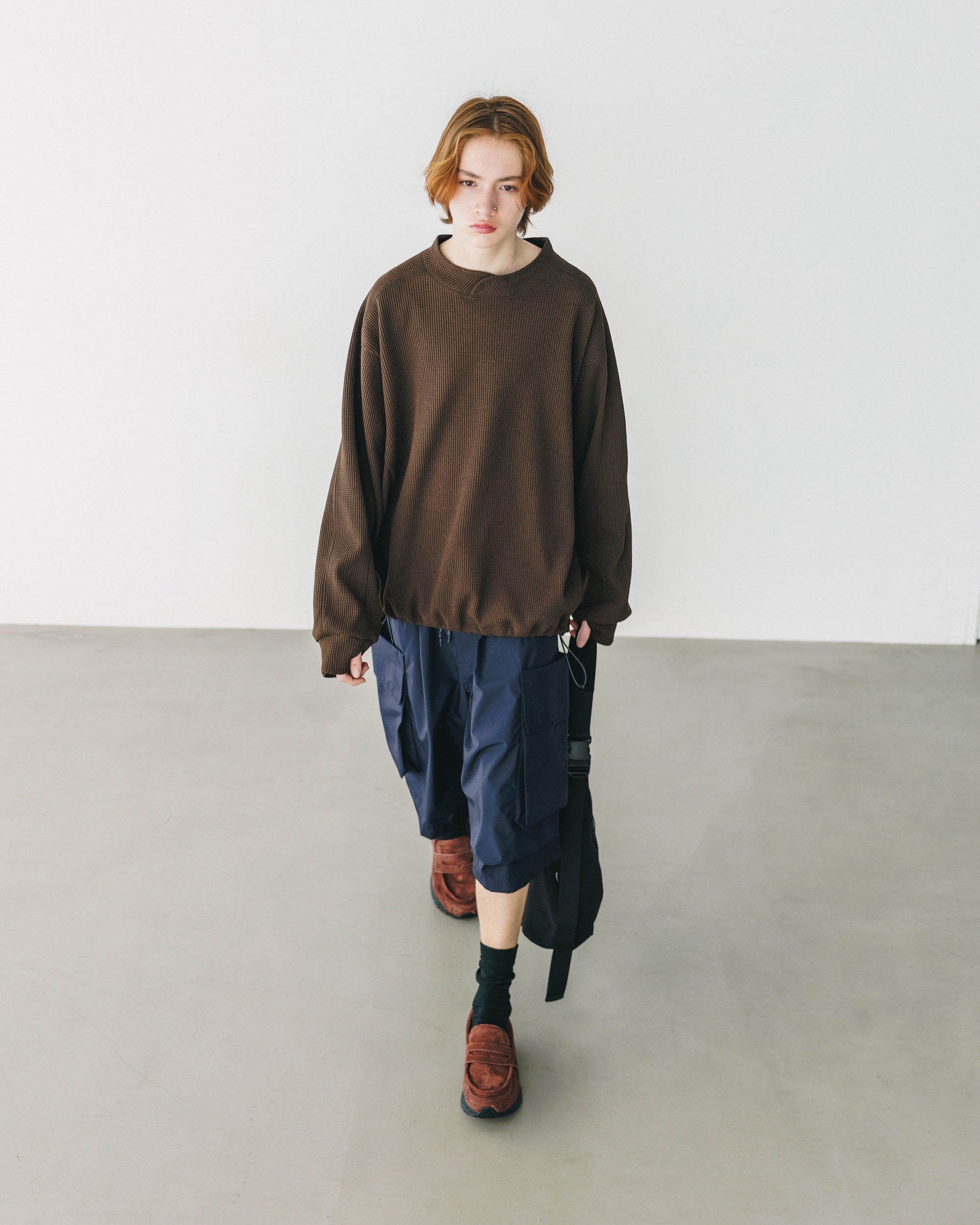 【3.5 WED 20:00- IN STOCK】CITY LIGHT THERMAL PULLOVER (BROWN)