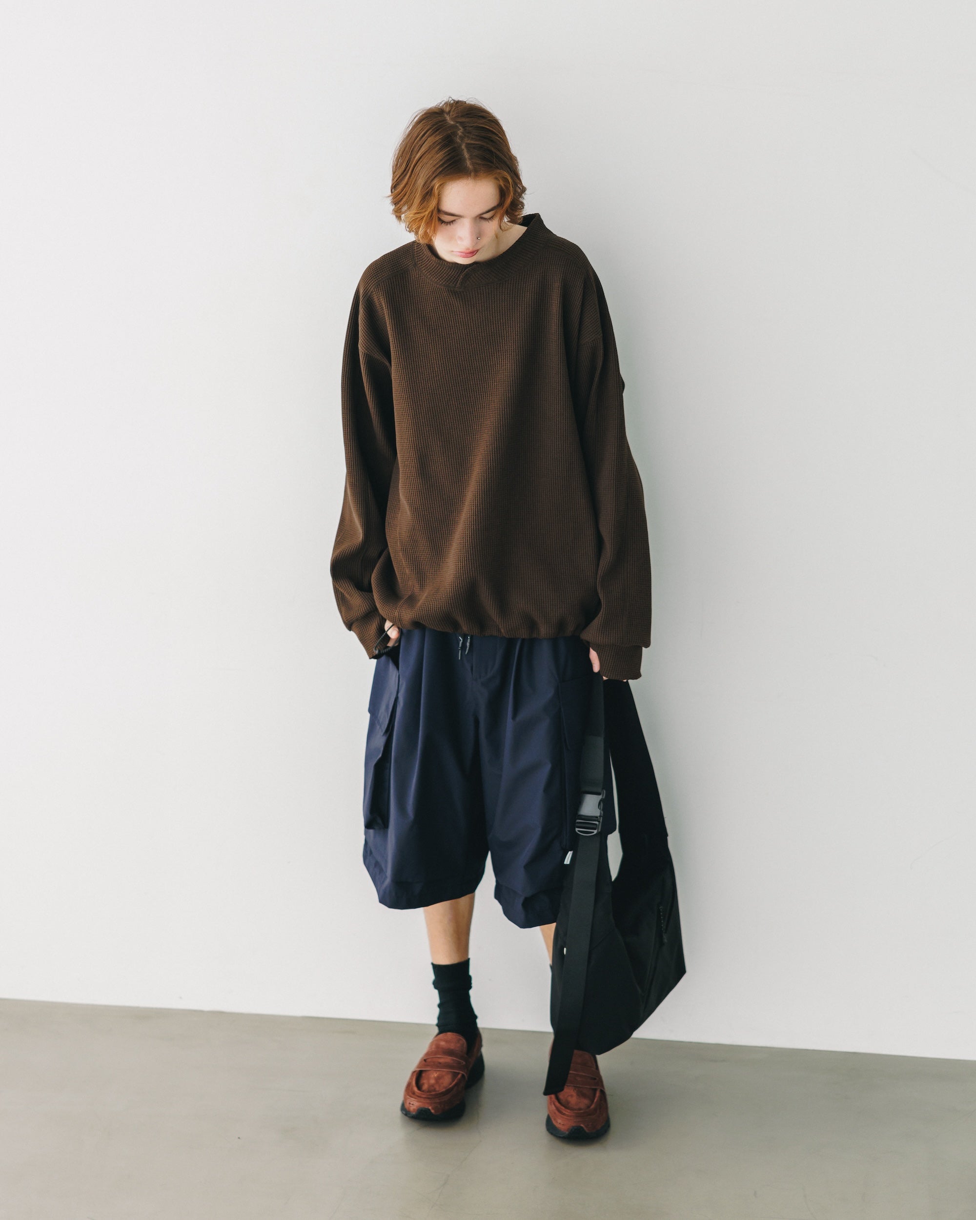 【3.5 WED 20:00- IN STOCK】CITY LIGHT THERMAL PULLOVER (BROWN)