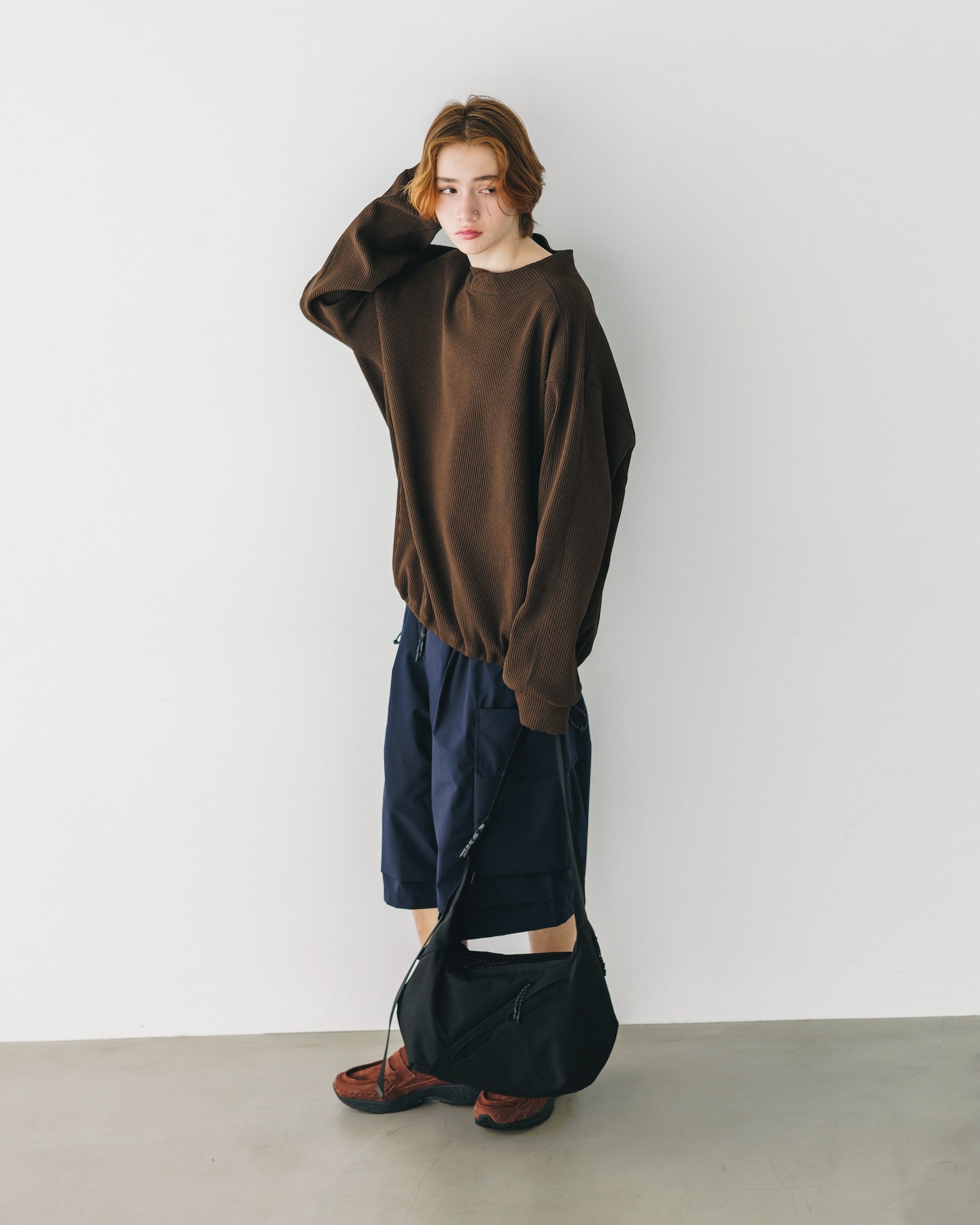 【3.5 WED 20:00- IN STOCK】CITY LIGHT THERMAL PULLOVER (BROWN)