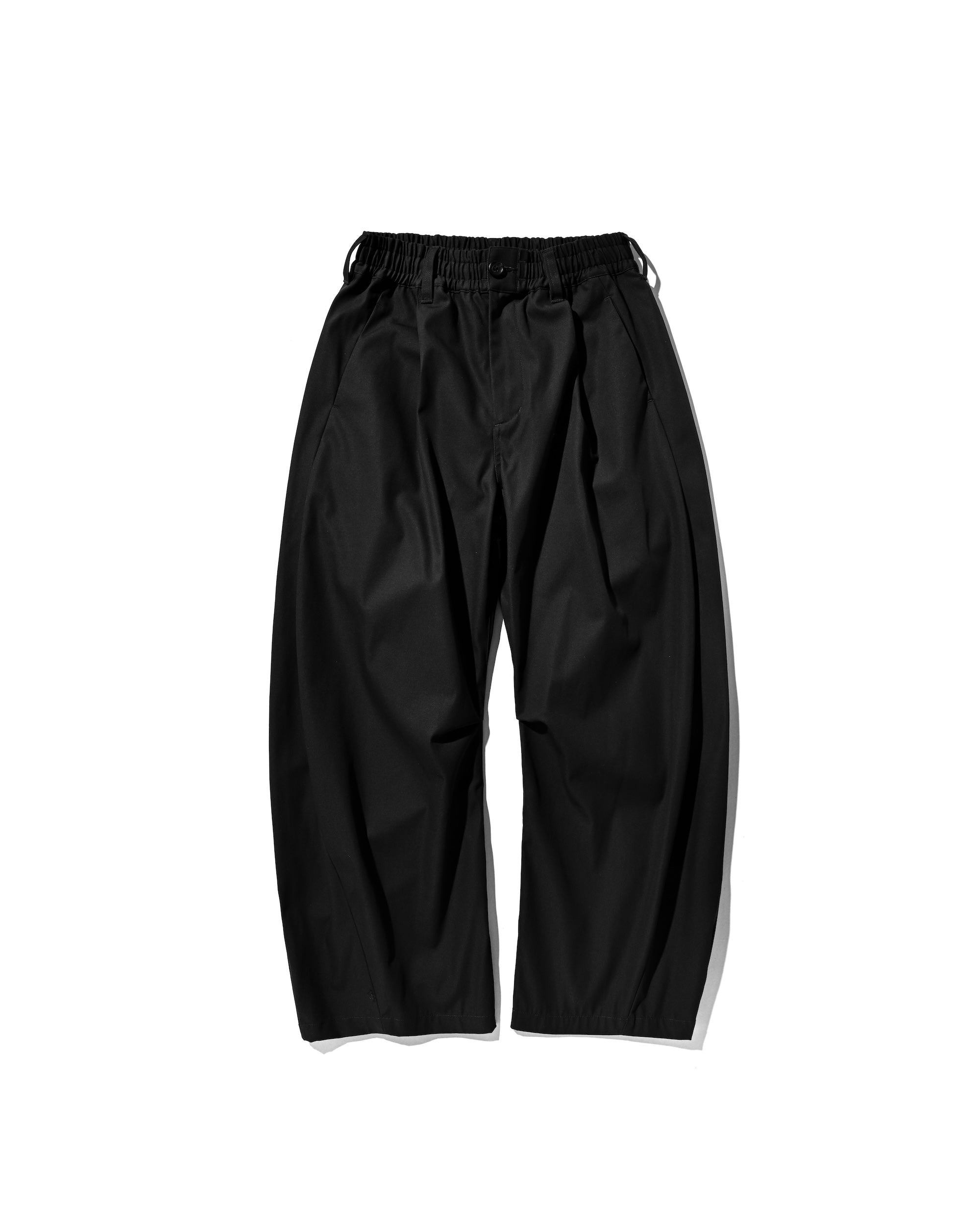 【9.10 WED 20:00- IN STOCK】BARREL LEG EASY PANTS (BLACK)