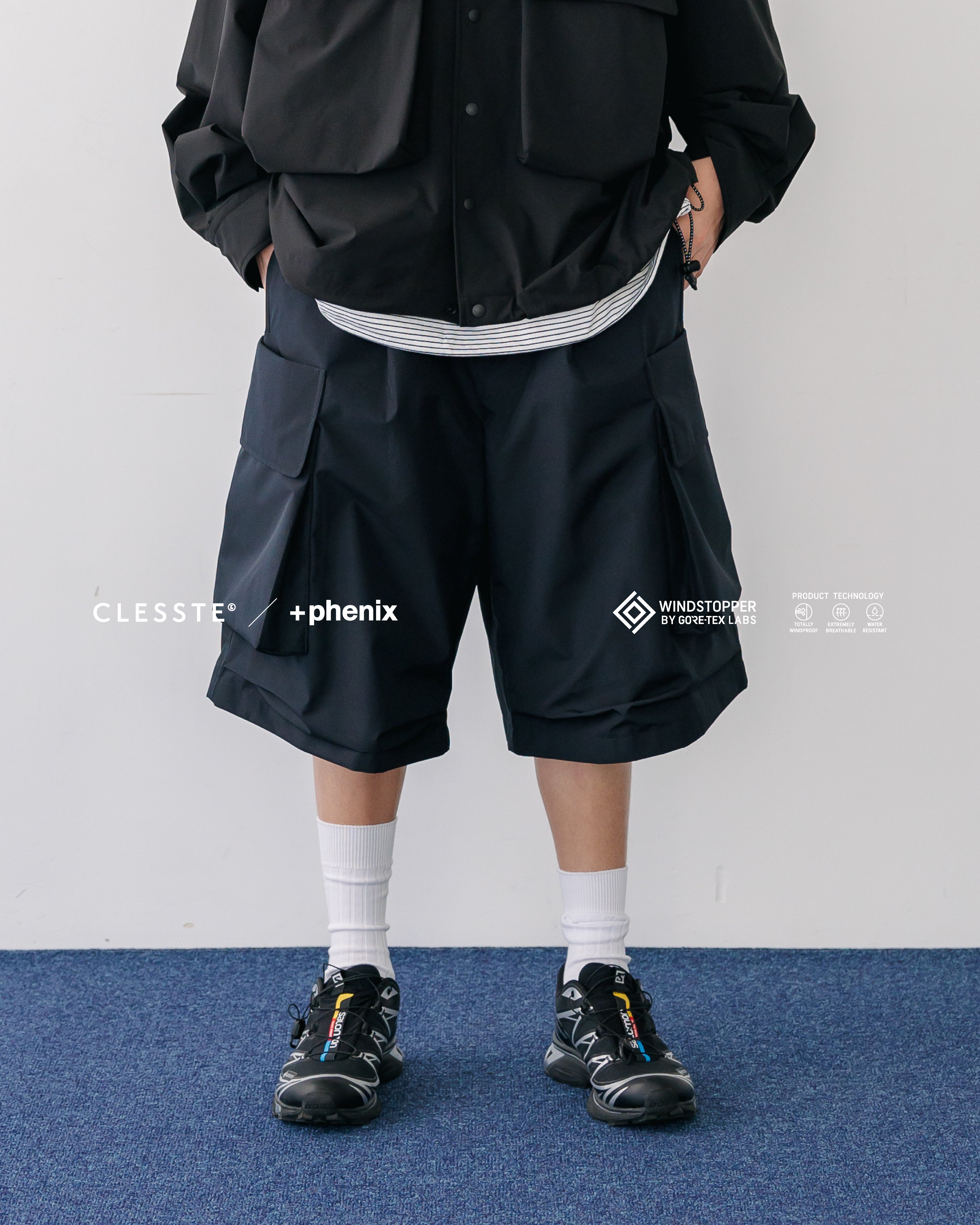 希少 即完CLESSTE 25AW ナイロンセットアップ 2 ネイビー ブルゾン