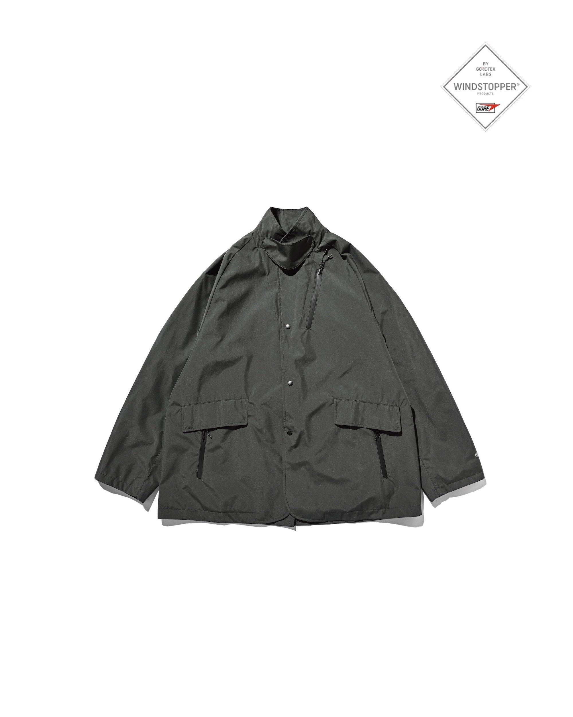 【9.3 WED 20:00- IN STOCK】+phenix WINDSTOPPER® by GORE-TEX LABS ACTIVE CITY STORAGE JACKET (ASPHALT GRAY)