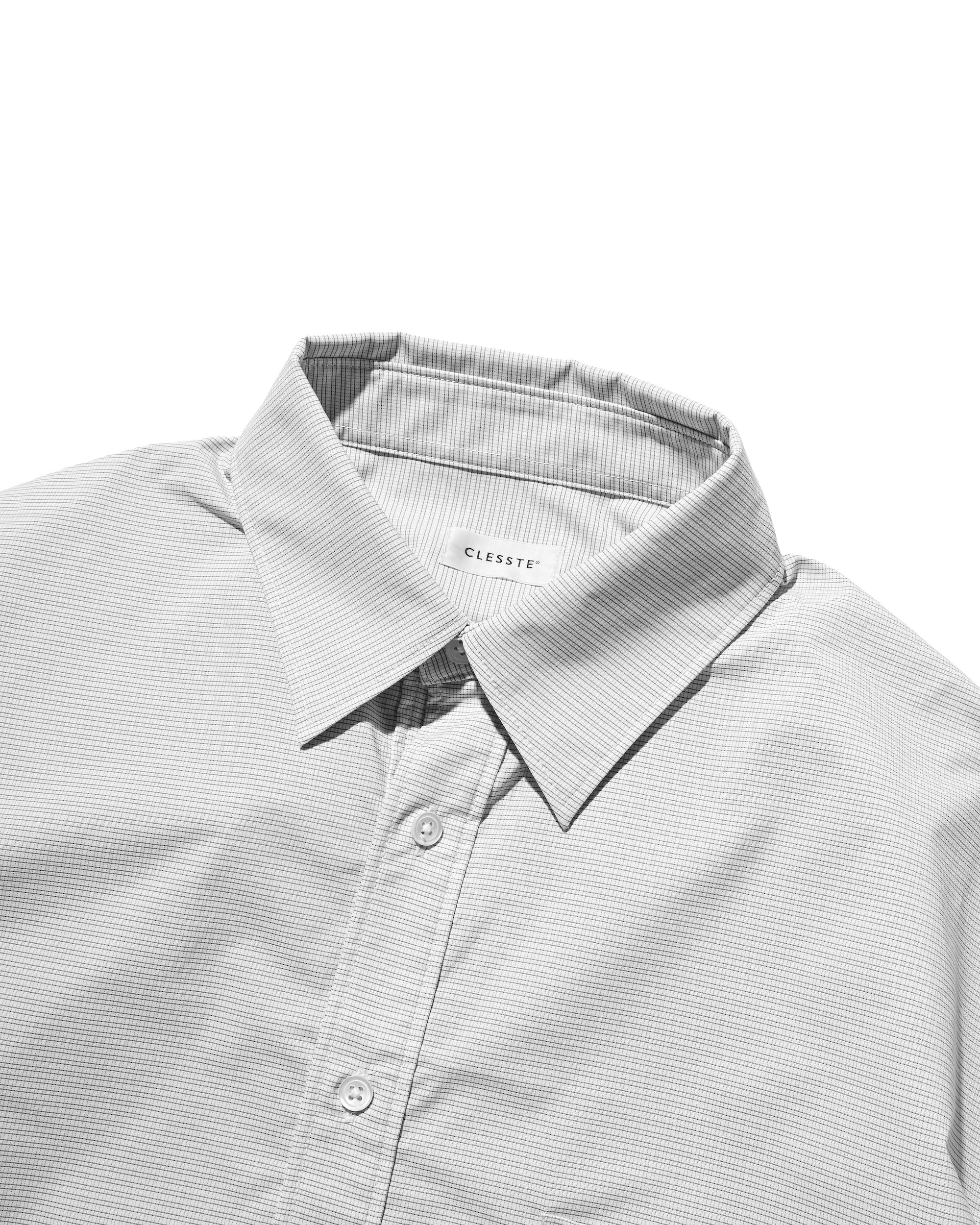 【4.25 SAT 20:00- IN STOCK】MINI PLAID S/S PULLOVER SHIRT (WHITE)