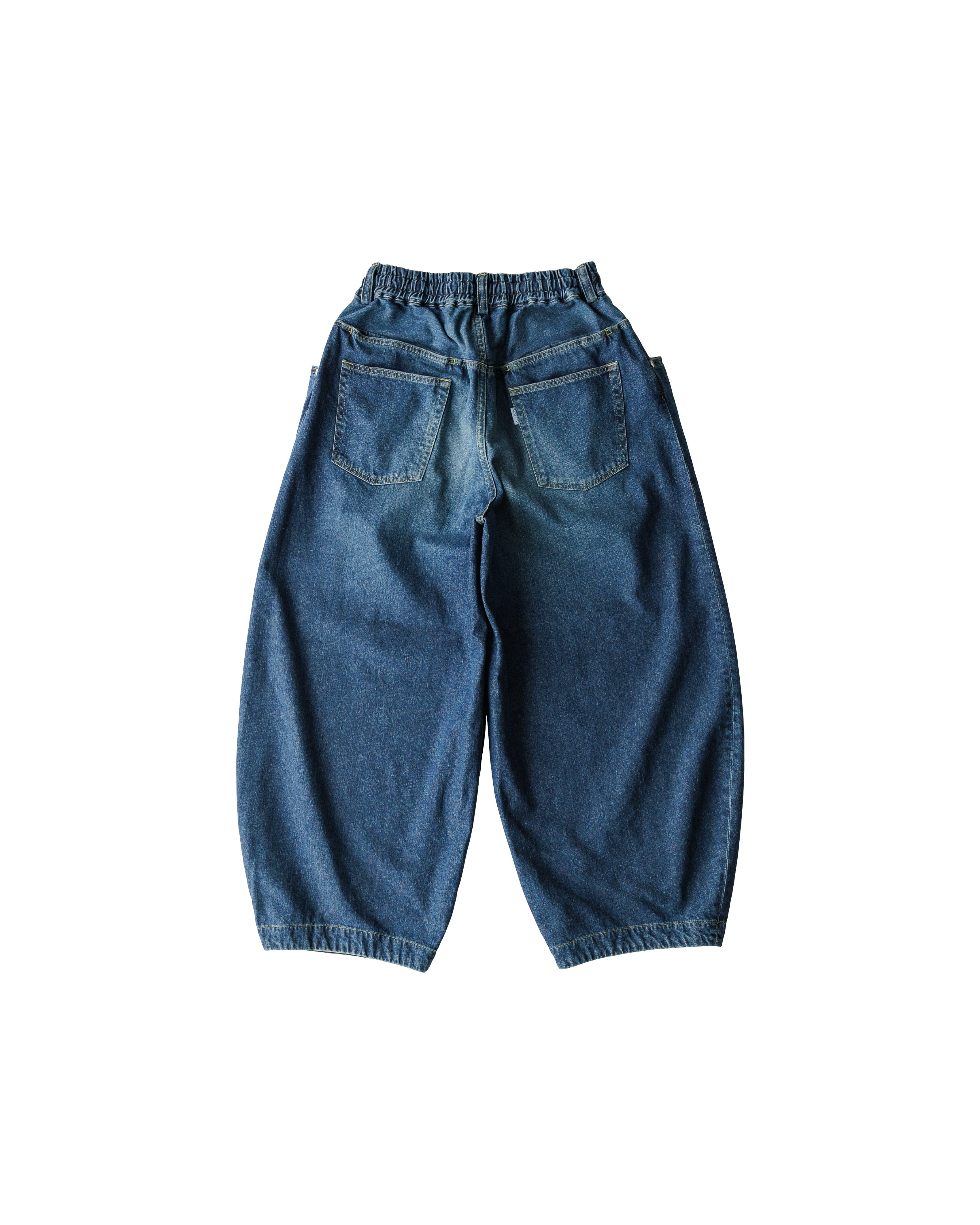 VINTAGE WASH SELVEDGE DENIM MASSIVE PANTS.