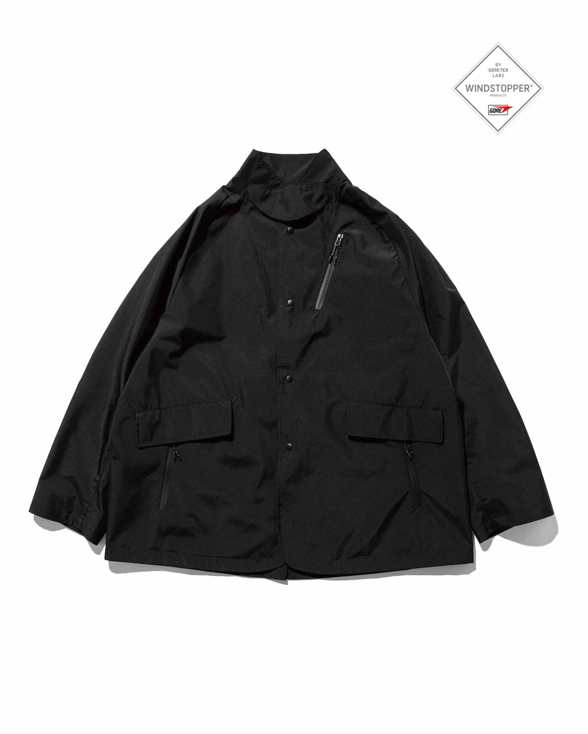 【9.26 SAT 20:00- IN STOCK】+phenix WINDSTOPPER® by GORE-TEX LABS ACTIVE CITY STORAGE JACKET (BLACK)