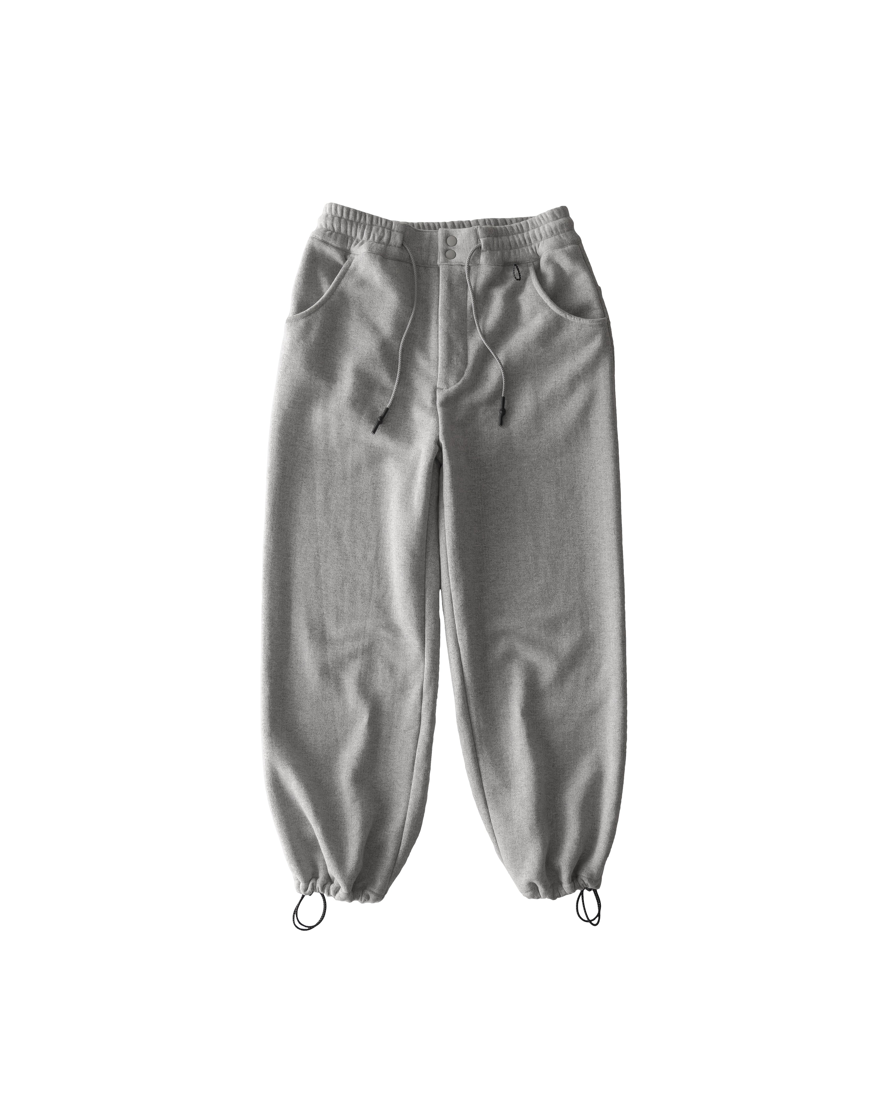 The Letters Loopwheel Fleece Cotton Horse Emblem Sweat Pants - Light Gray