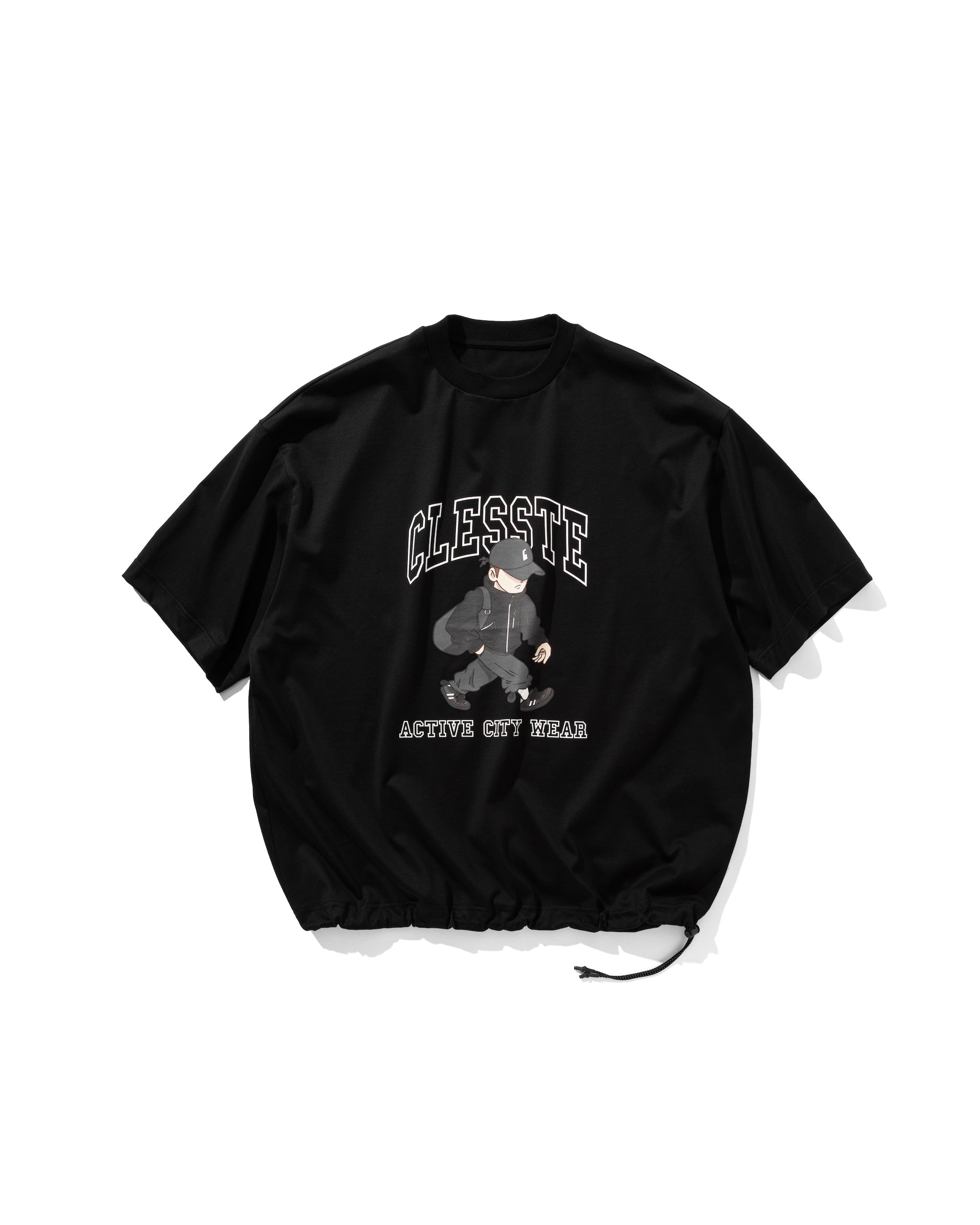 YGM Limited】“CLESSTE BOY” MASSIVE T-SHIRT WITH DRAWSTRINGS