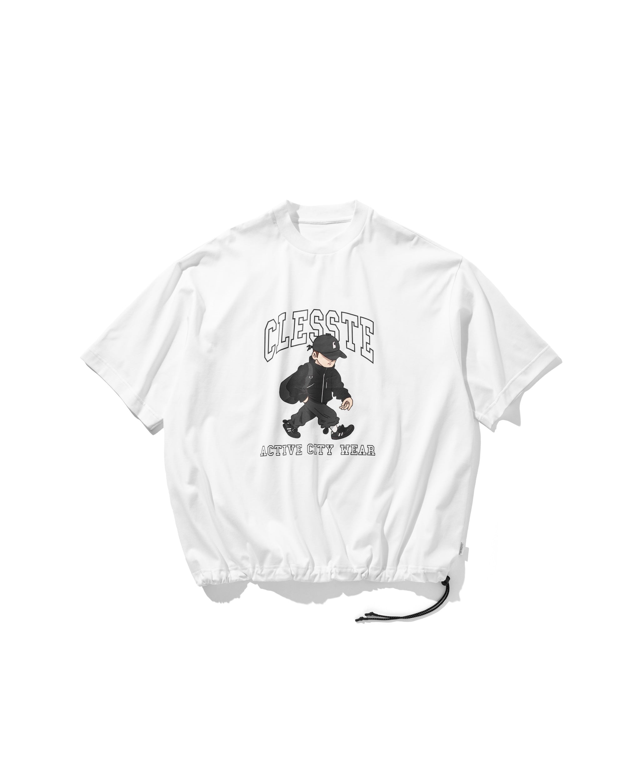 【9.8 SUN 20:00- IN STOCK】“CLESSTE BOY” MASSIVE T-SHIRT WITH DRAWSTRINGS