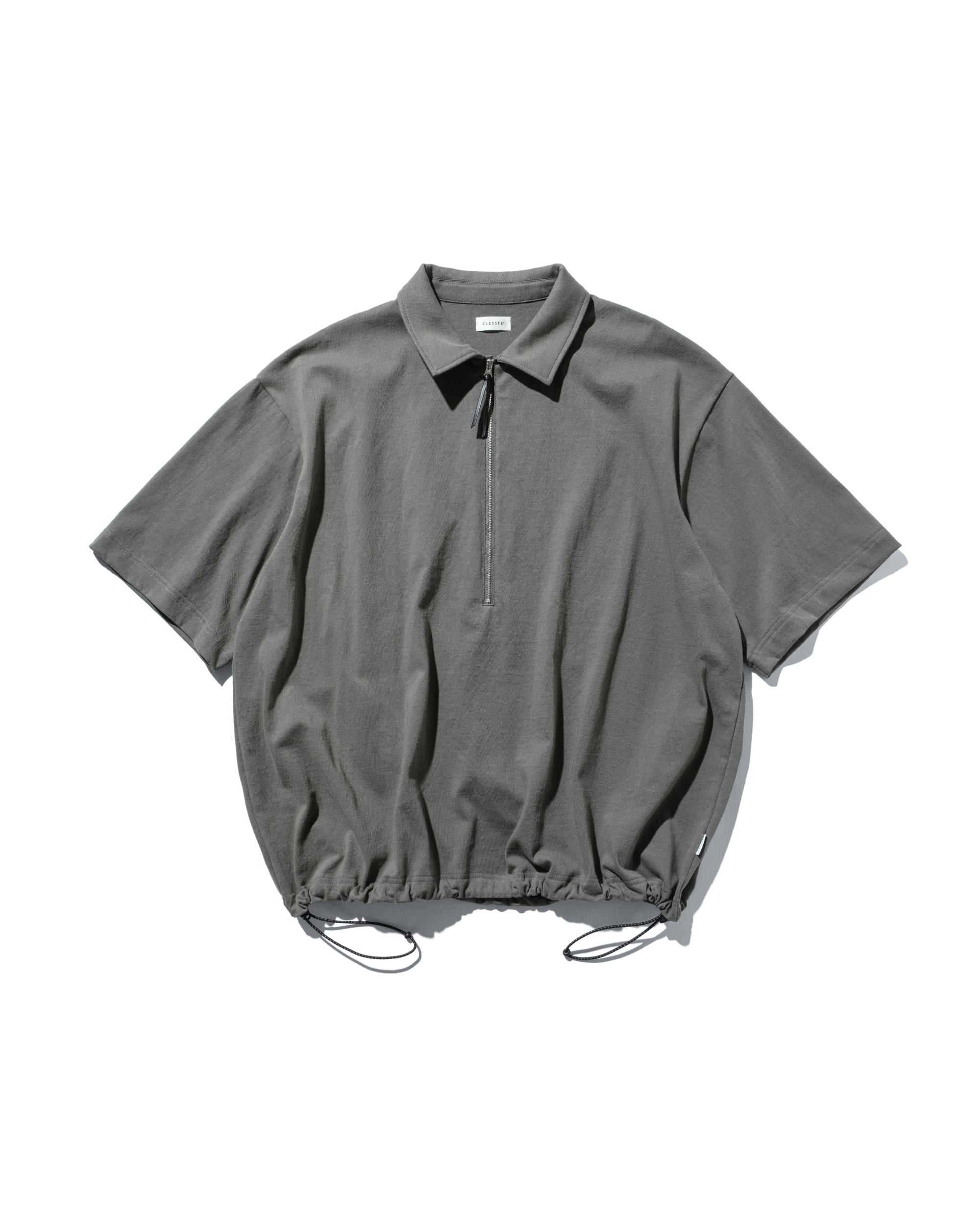 【5.17 SAT 20:00- IN STOCK】CITY S/S HALF ZIP SHIRT (BLACK)