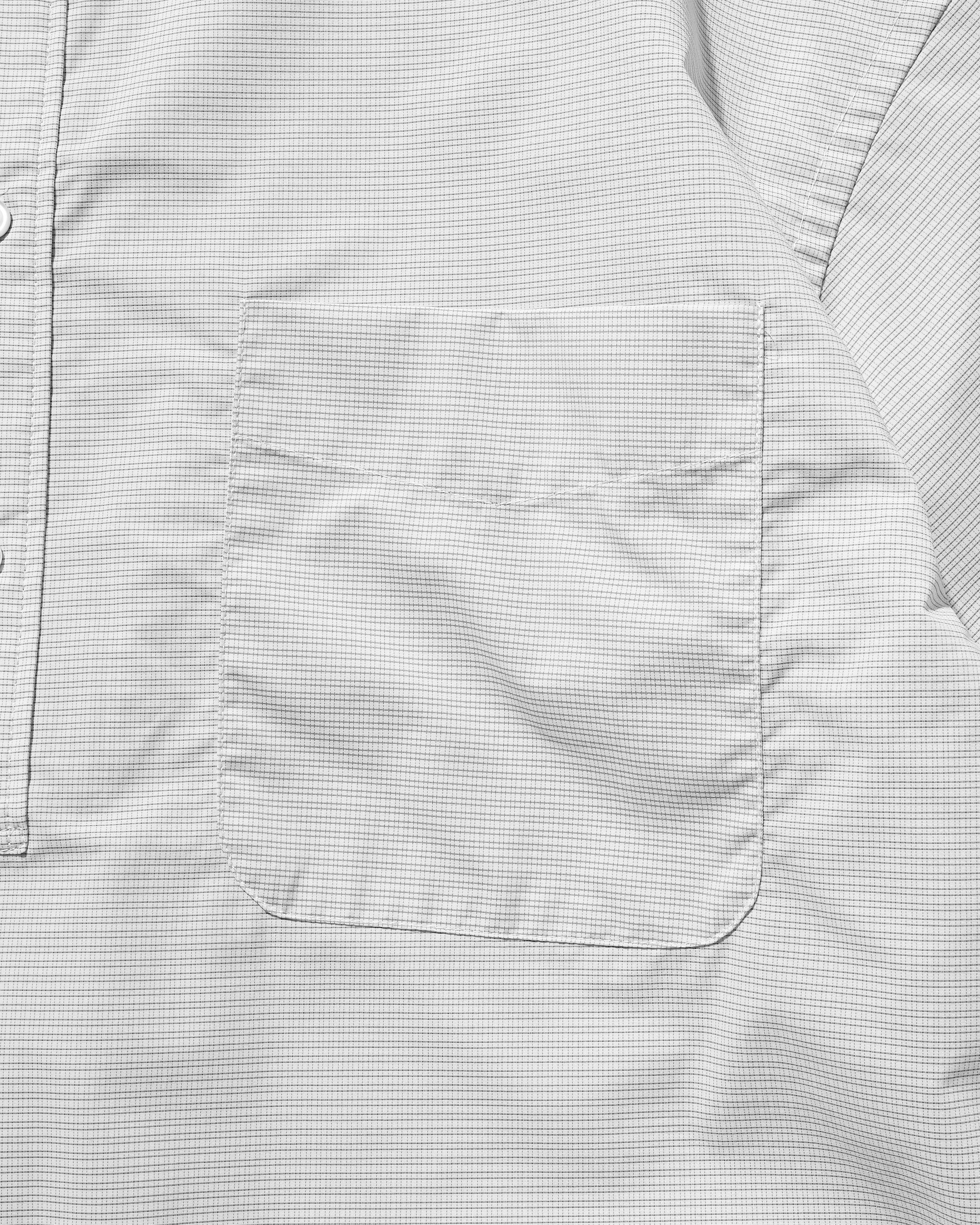 【4.25 SAT 20:00- IN STOCK】MINI PLAID S/S PULLOVER SHIRT (WHITE)