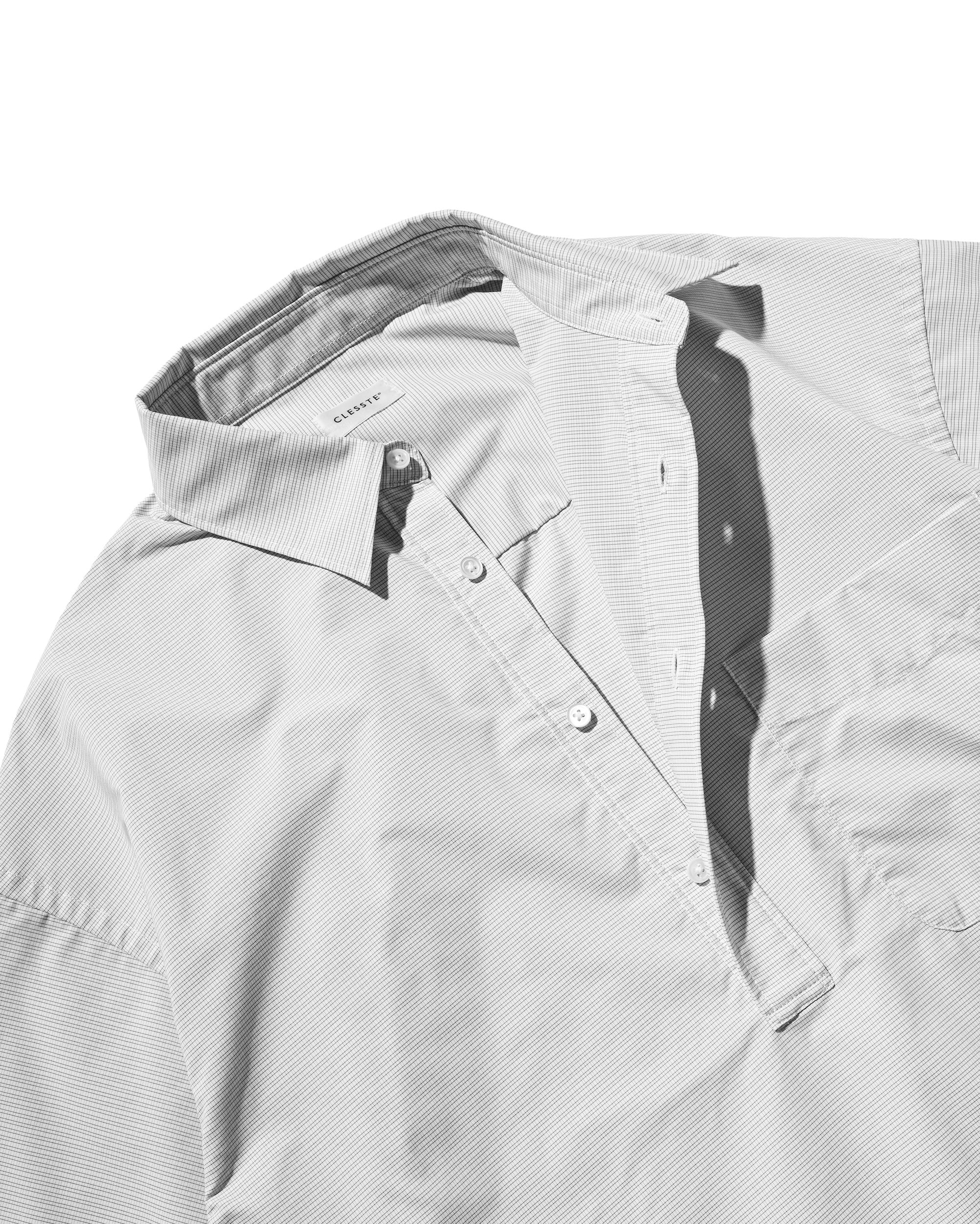 【4.25 SAT 20:00- IN STOCK】MINI PLAID S/S PULLOVER SHIRT (WHITE)