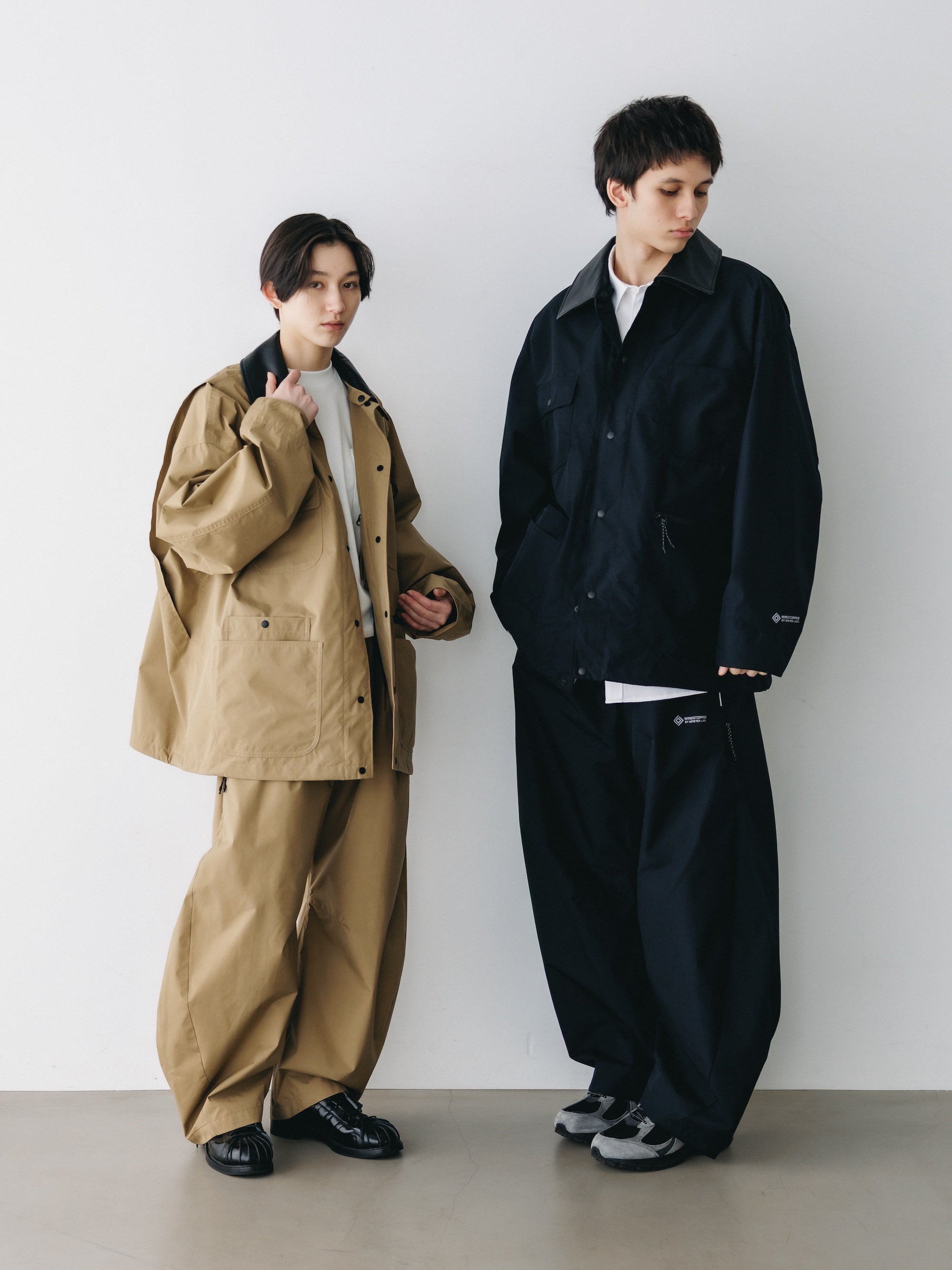 +phenix WINDSTOPPER® by GORE-TEX LABS CITY BARREL LEG PANTS (BLACK)