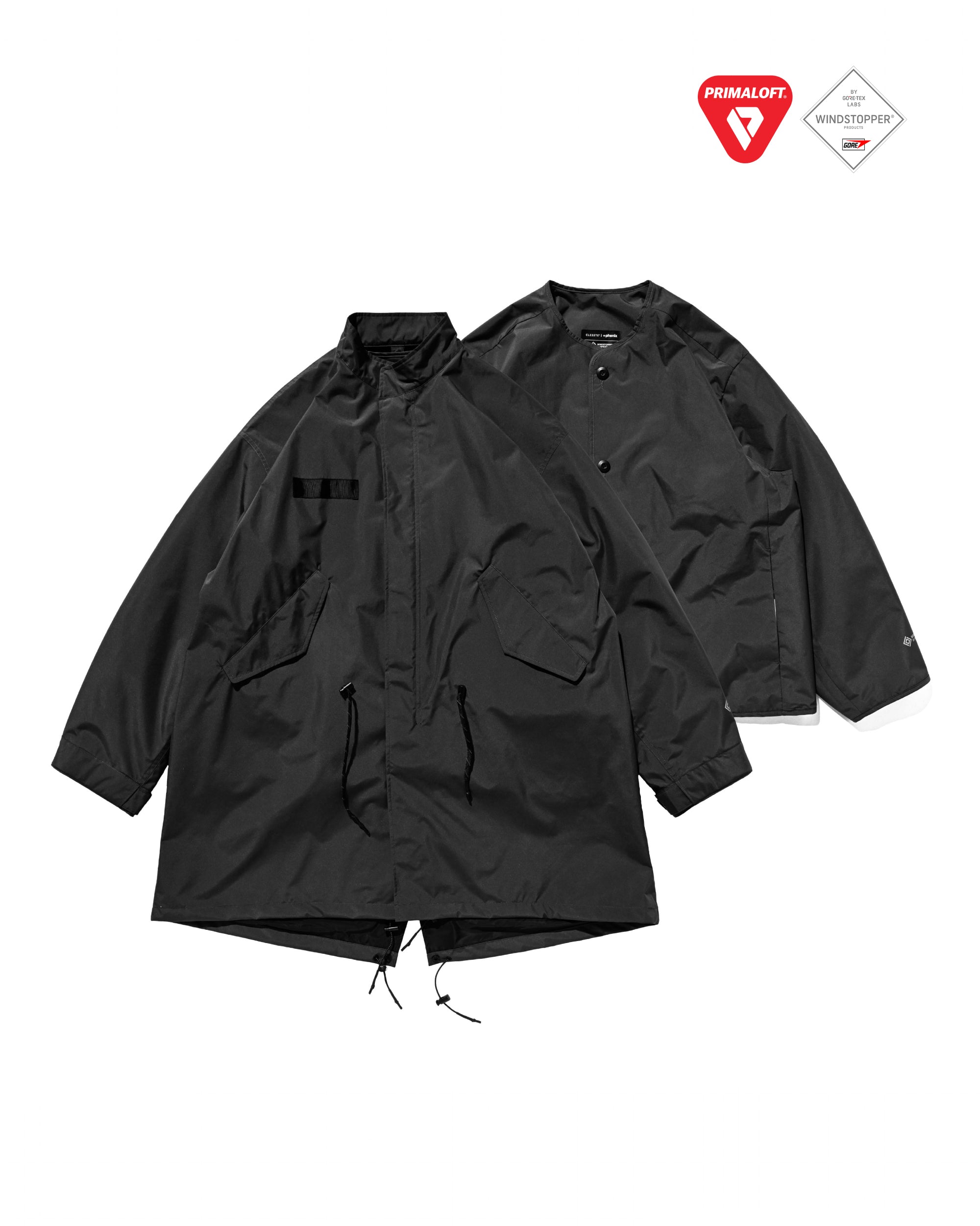 +phenix WINDSTOPPER® by GORE-TEX LABS CITY FISHTAIL PARKA WITH LINER JACKET (BLACK)