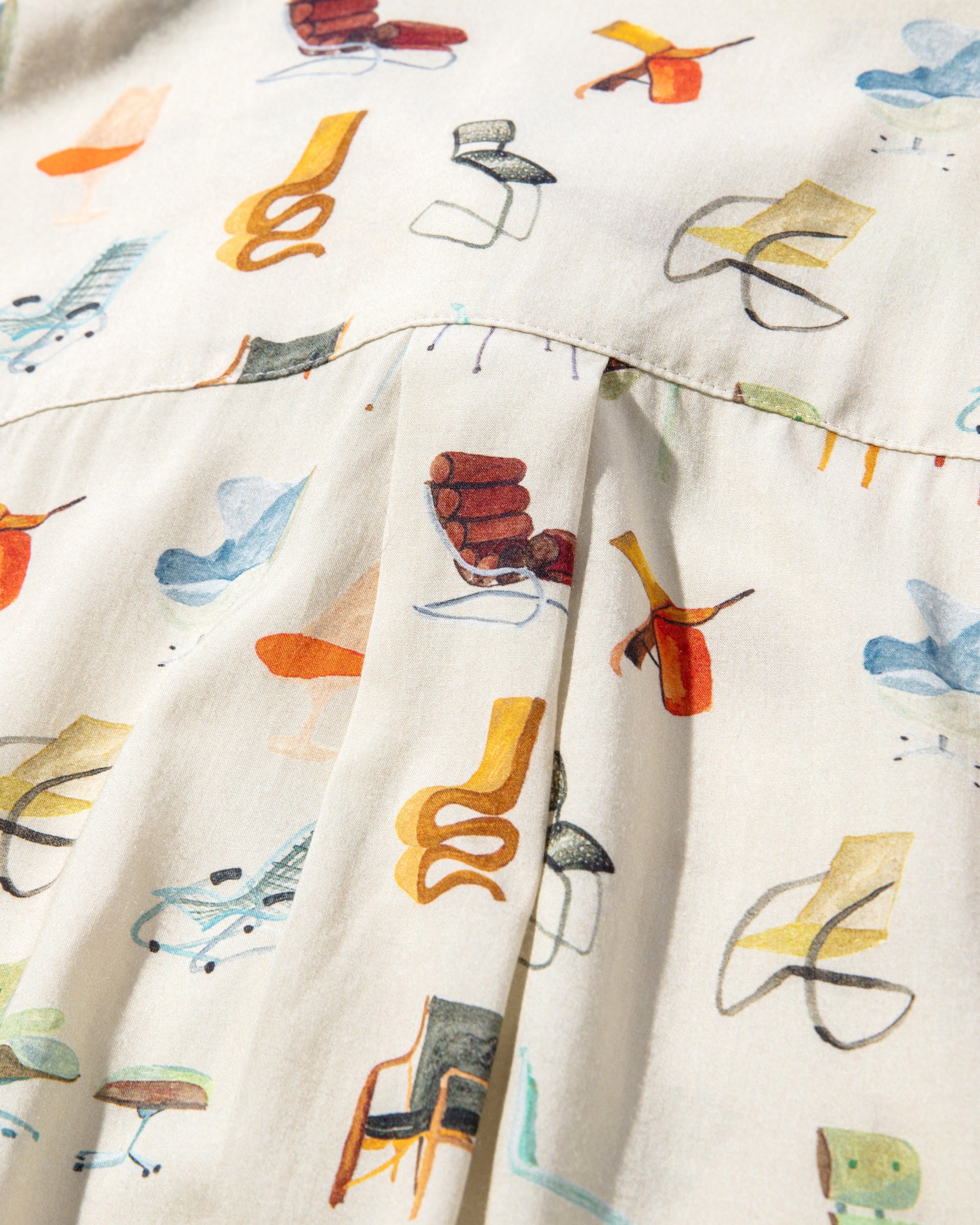 【6.15 SAT 20:00- IN STOCK】DRAWING CHAIR PATTERN CITY S/S SHIRTS WITH KARIN MEENEN