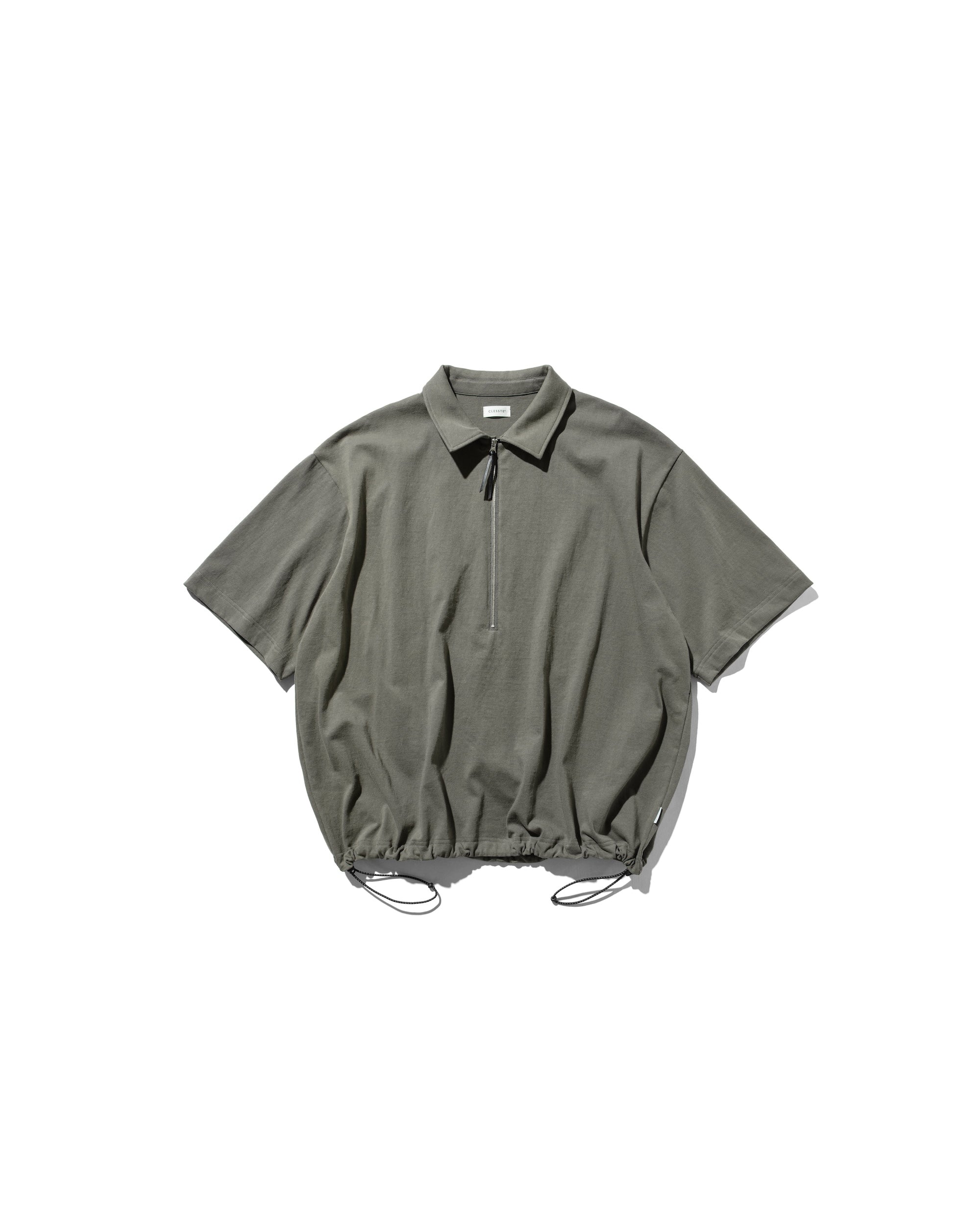 【5.17 SAT 20:00- IN STOCK】CITY S/S HALF ZIP SHIRT (OLIVE)