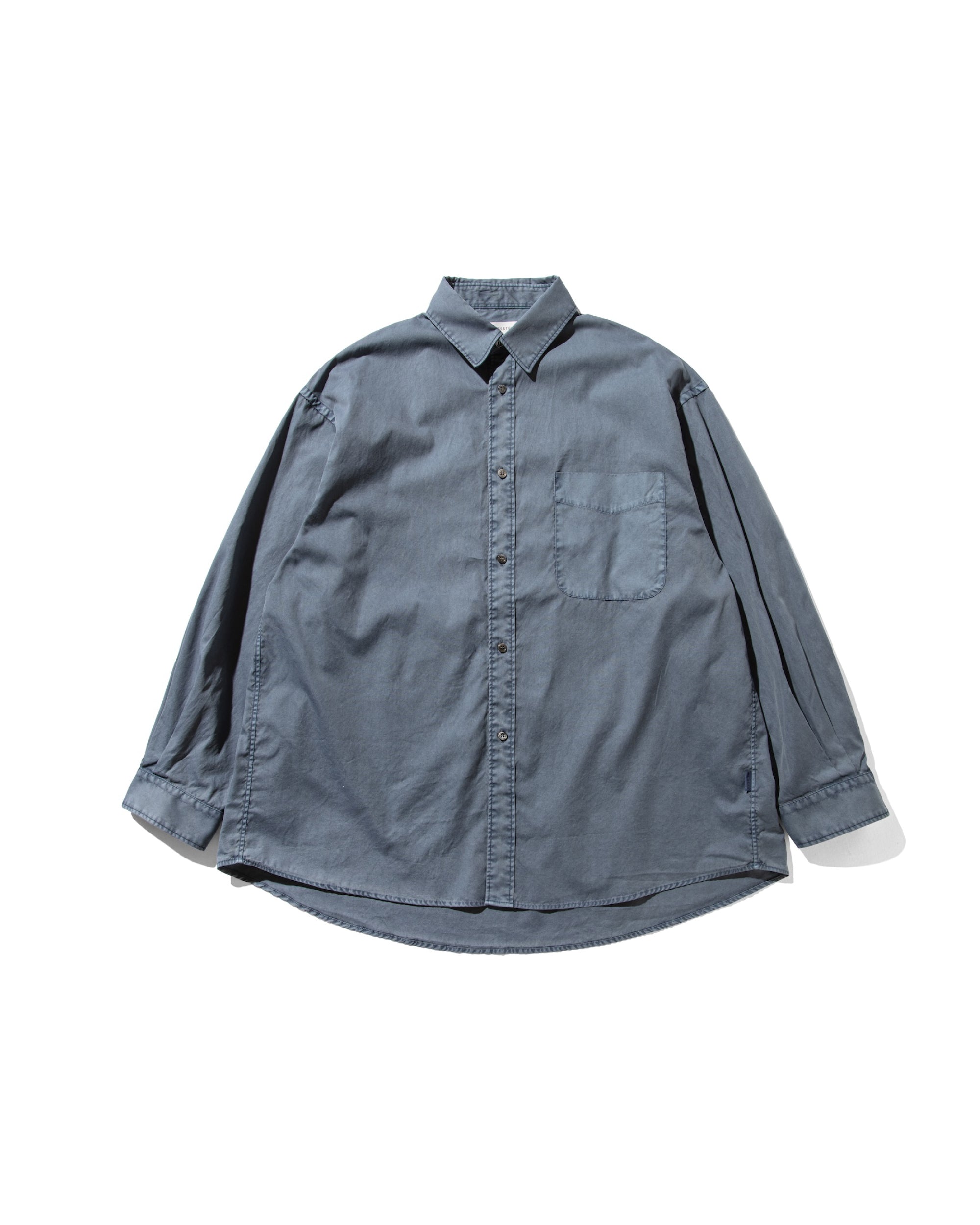 【10.1 WED 20:00- IN STOCK】PIGMENT DYED OXFORD CITY SHIRT (FADE BLUE)