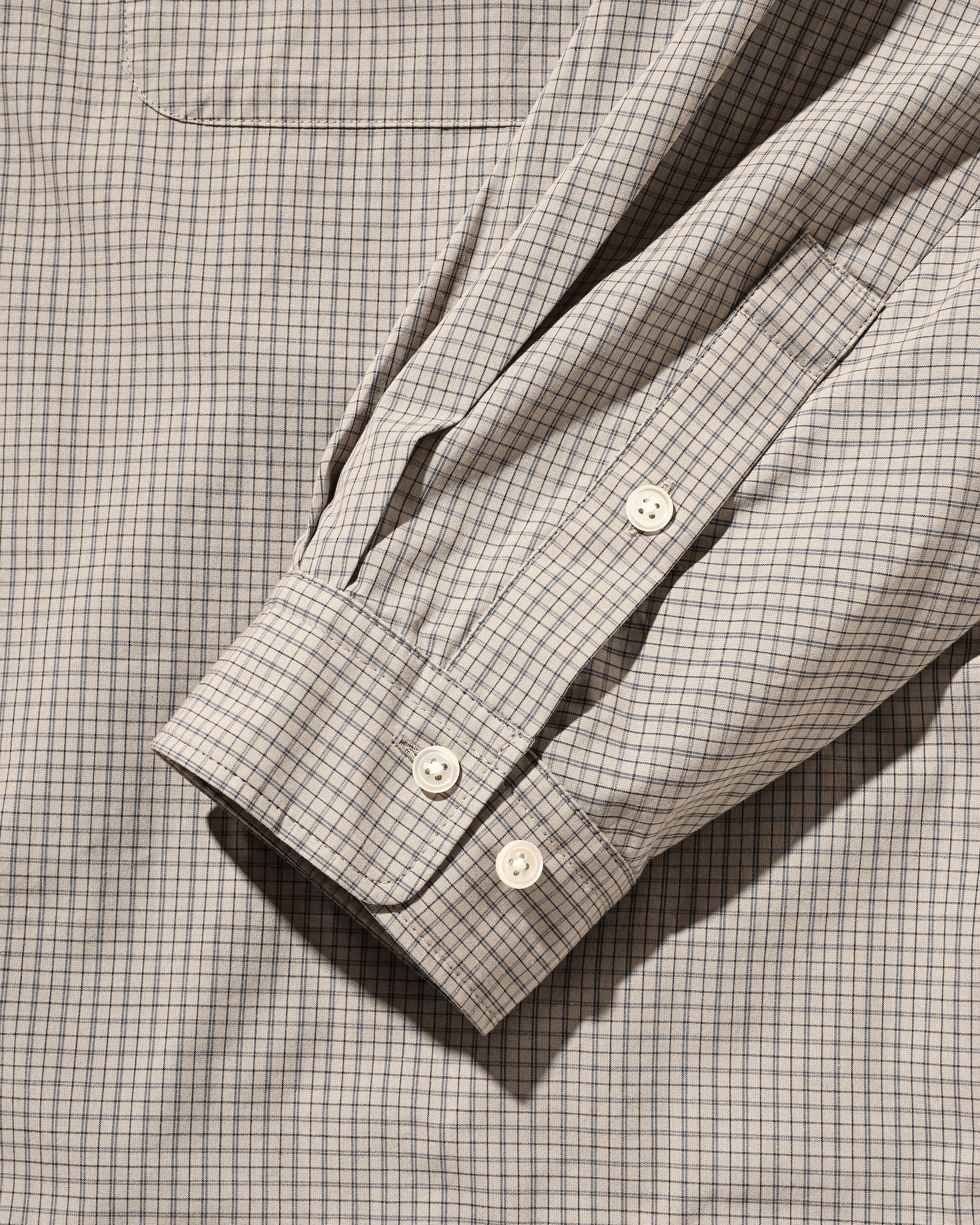 【11.8 SAT 20:00- IN STOCK】MINI PLAID L/S PULLOVER SHIRT (BEIGE)