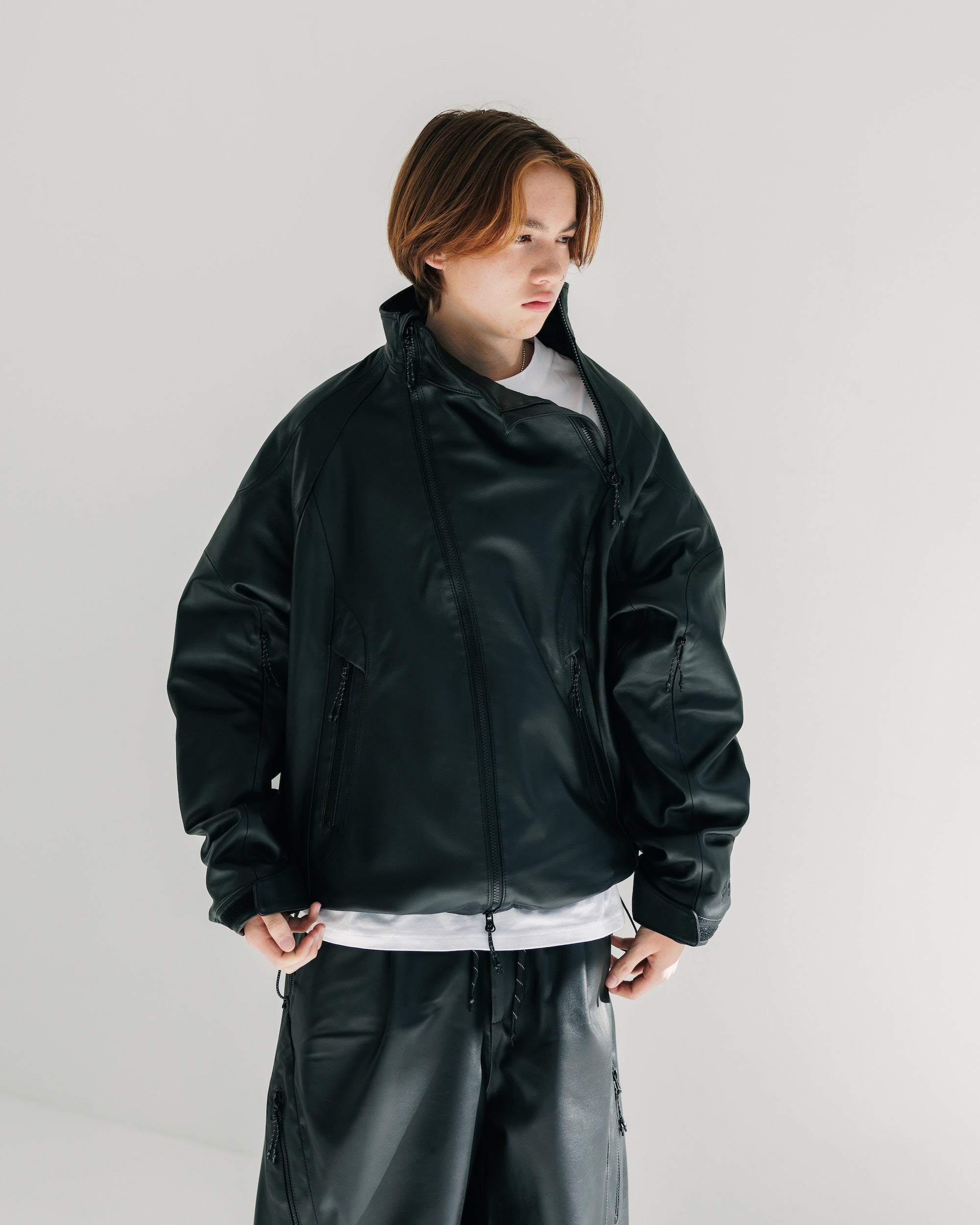 【2.5 WED 20:00- IN STOCK】+phenix WINDSTOPPER® by GORE-TEX LABS LEATHER CITY SIDEWINDER JACKET