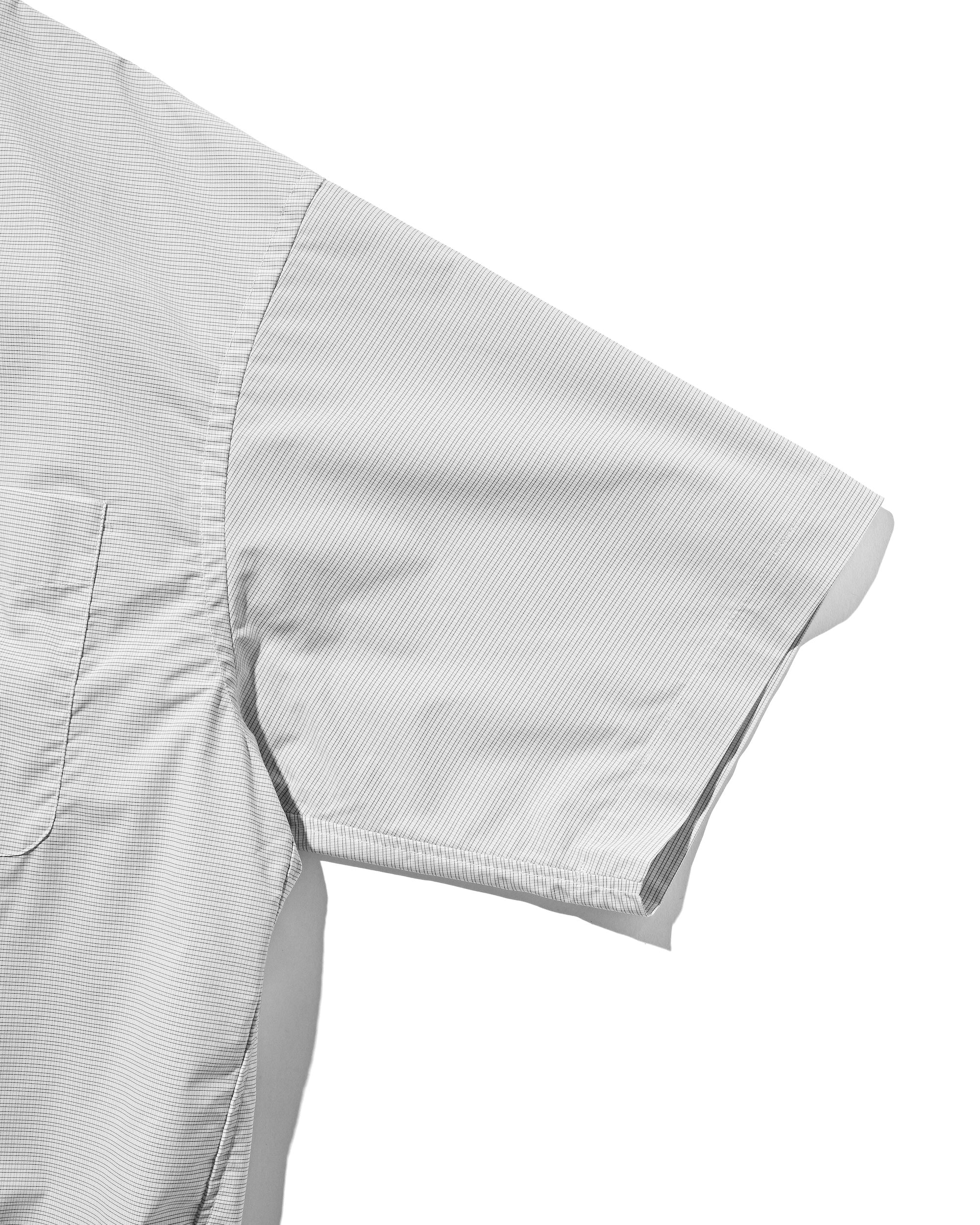 【4.25 SAT 20:00- IN STOCK】MINI PLAID S/S PULLOVER SHIRT (WHITE)