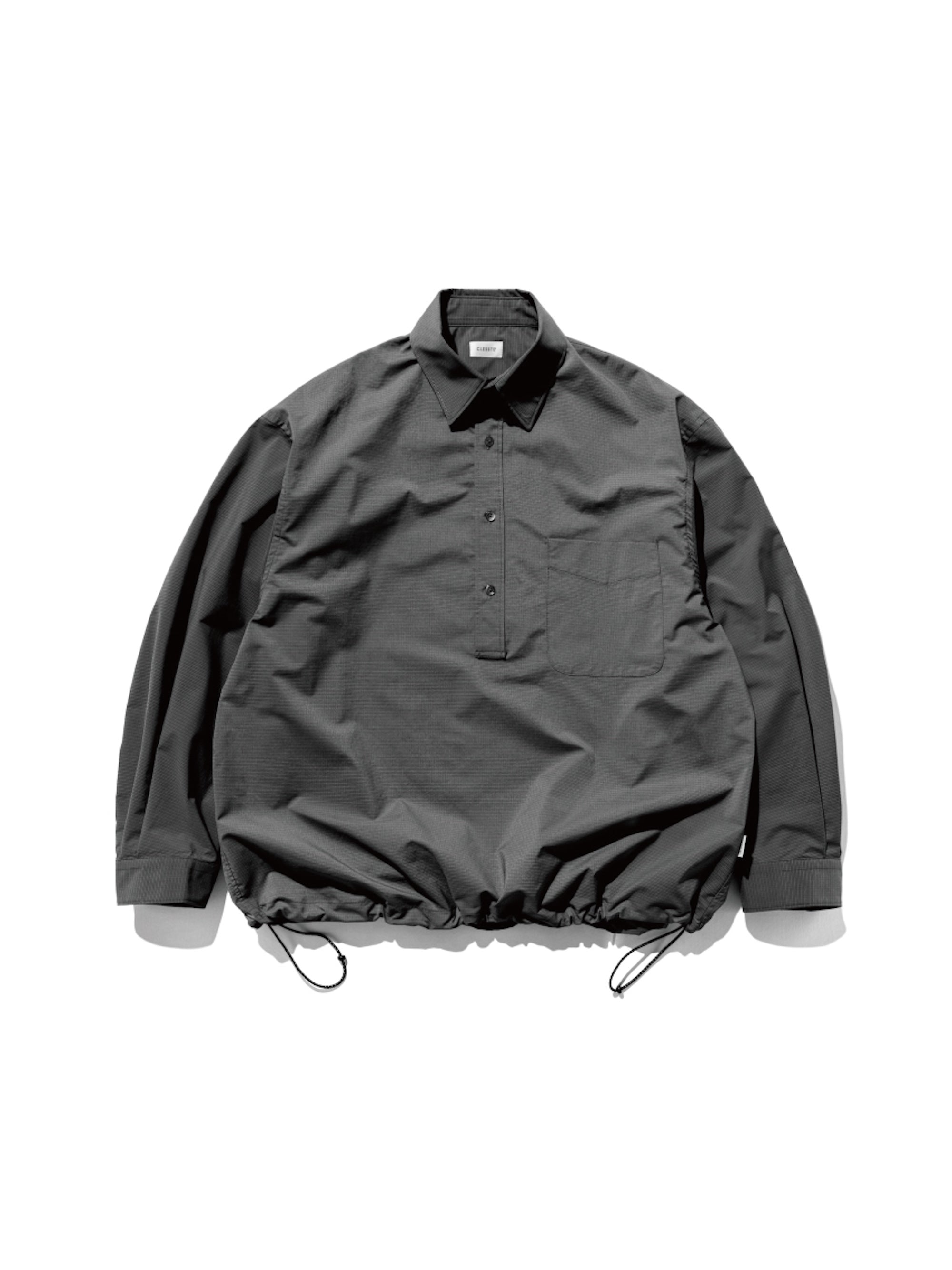 【5.6 TUE 20:00- IN STOCK】MINI PLAID L/S PULLOVER SHIRT (CHARCOAL)