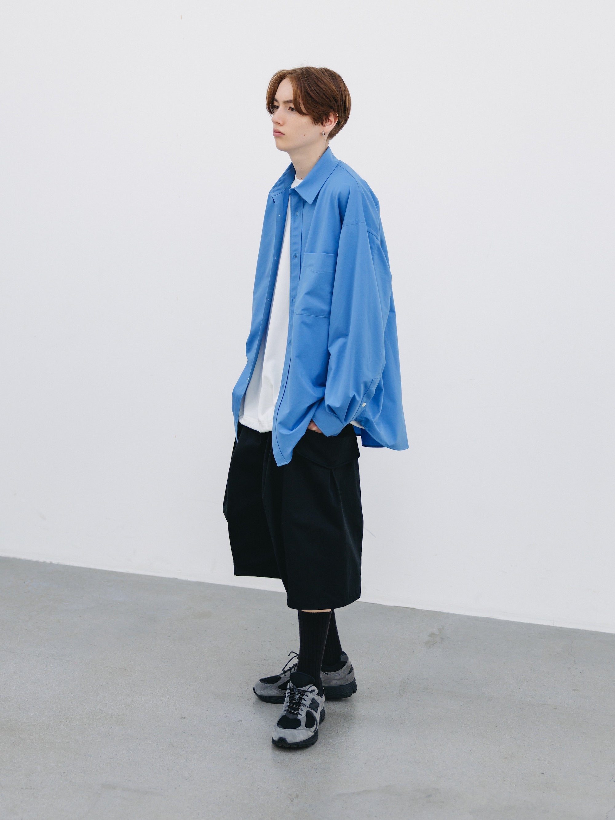 【3.14 SAT 20:00- IN STOCK】FLAP WIDE BALLOON HALF PANTS (BLACK)