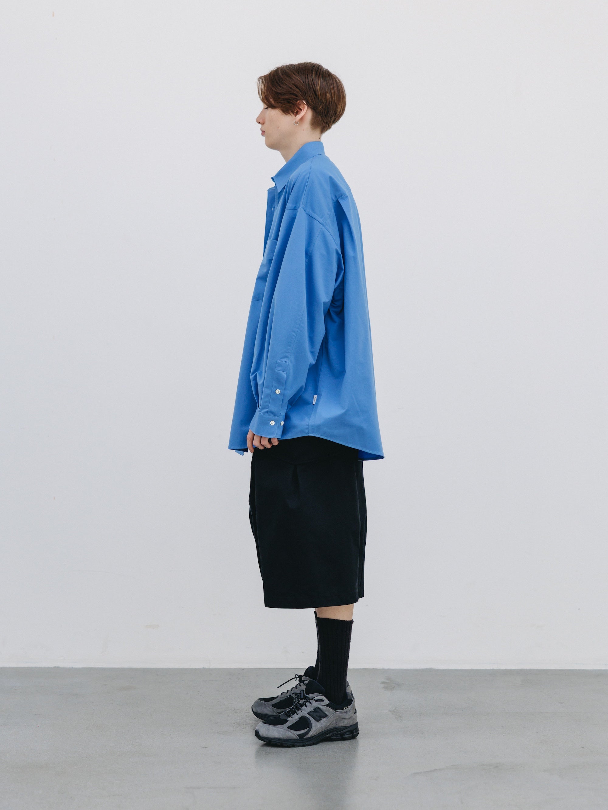 46G KNIT EVERYDAY L/S SHIRT (SAX BLUE)