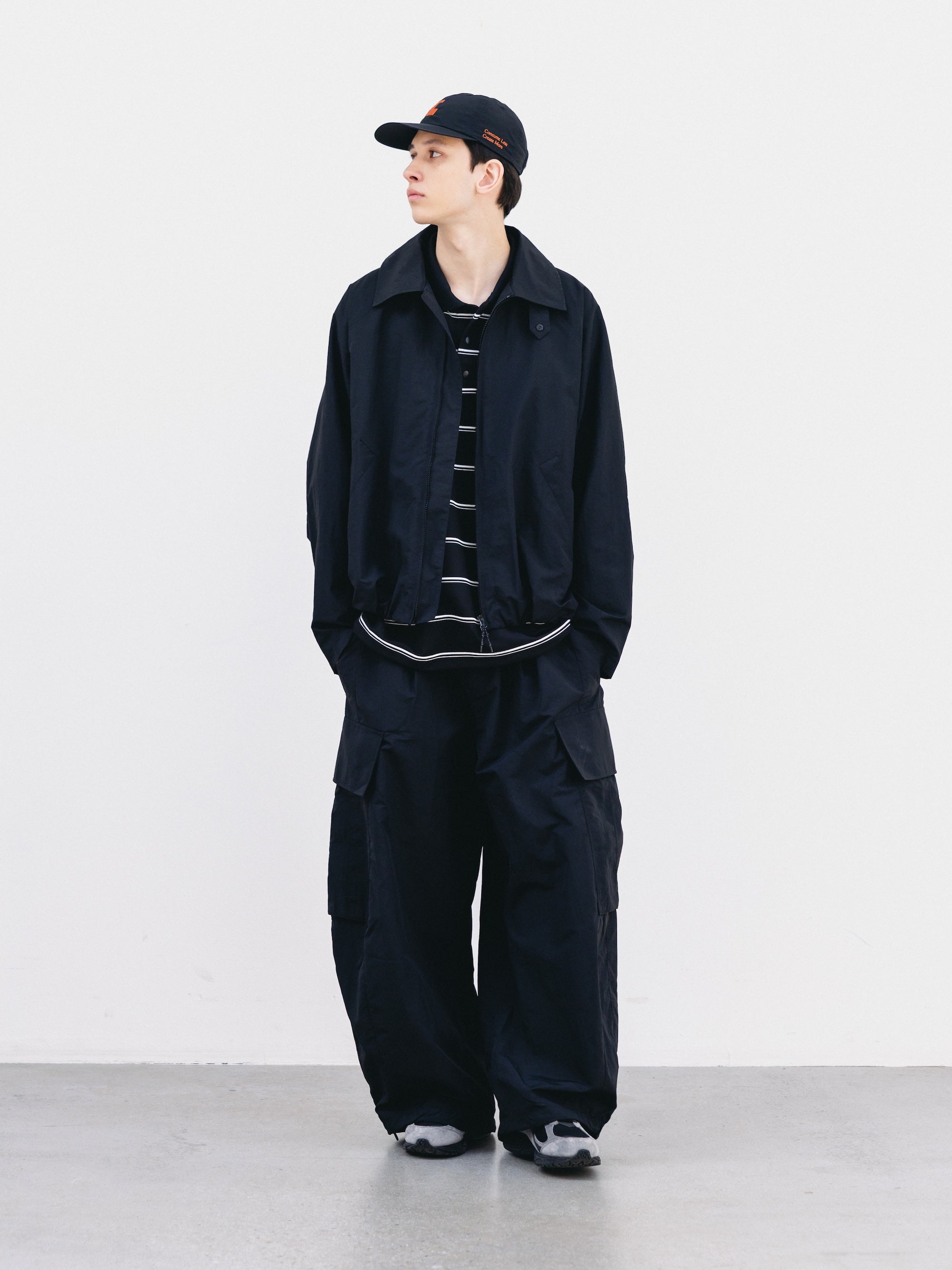 ACTIVE CITY MEGA POCKET BALLOON CARGO PANTS (BLACK)