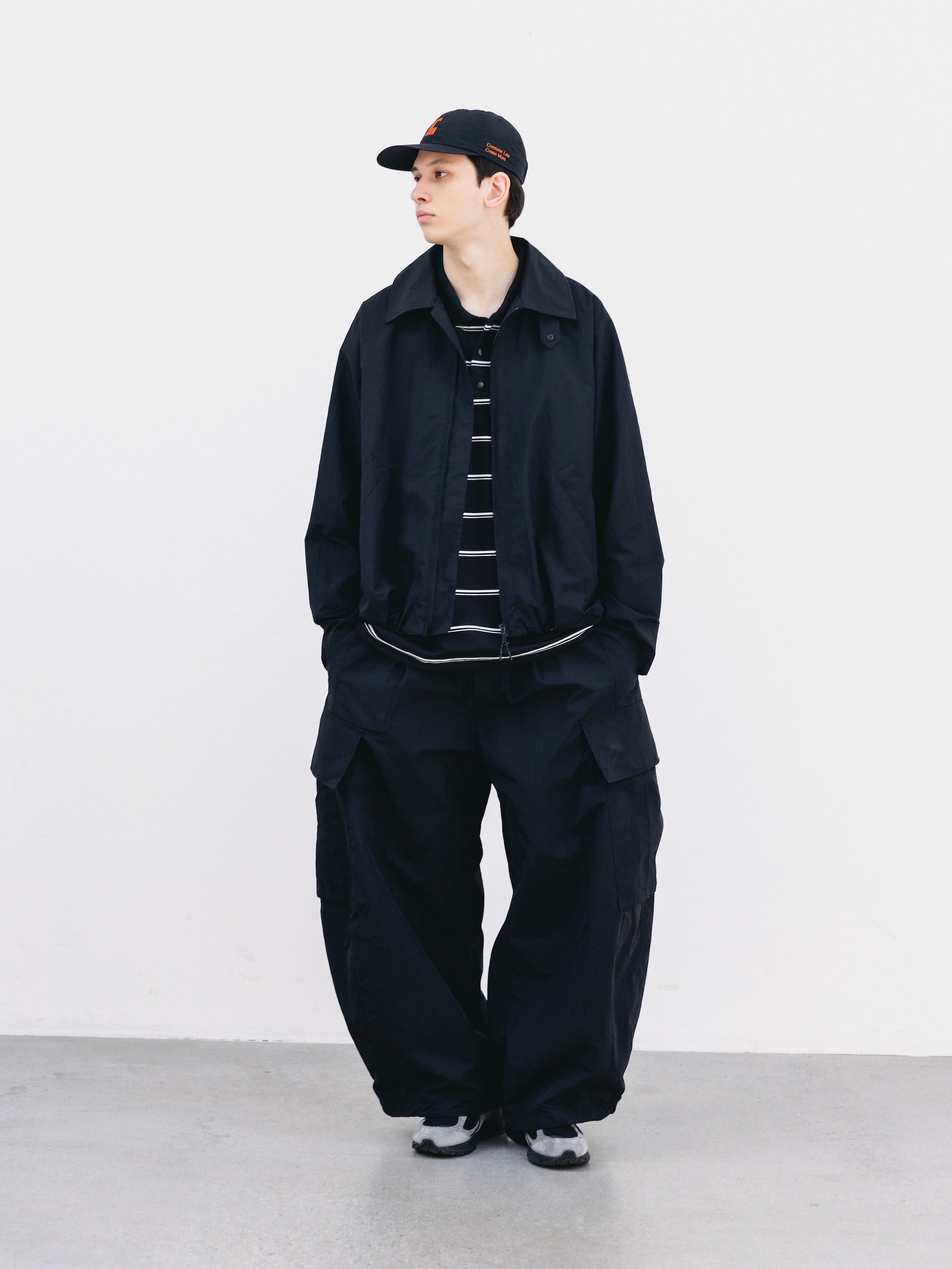 ACTIVE CITY MEGA POCKET BALLOON CARGO PANTS (BLACK)