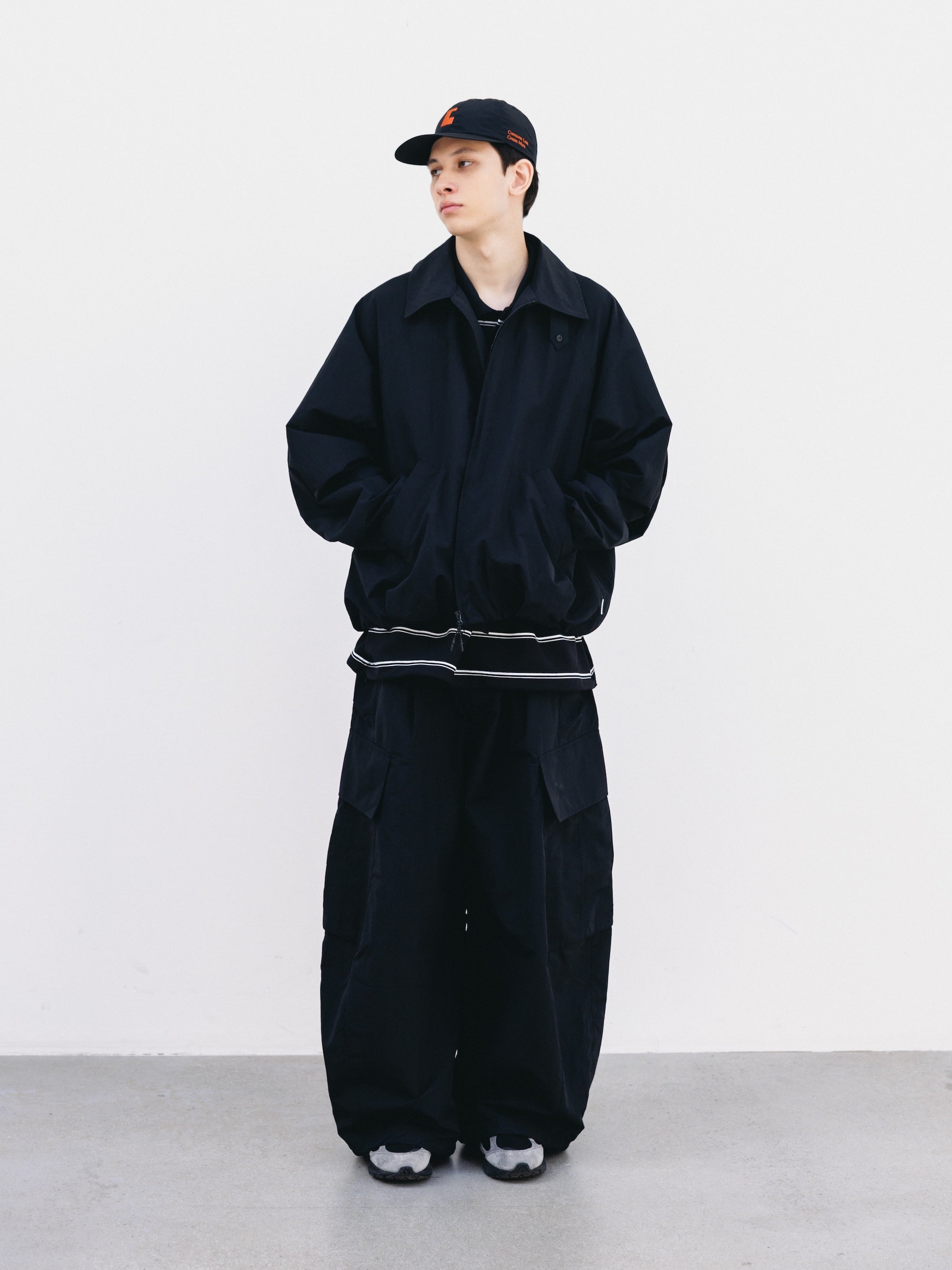 ACTIVE CITY MEGA POCKET BALLOON CARGO PANTS (BLACK)