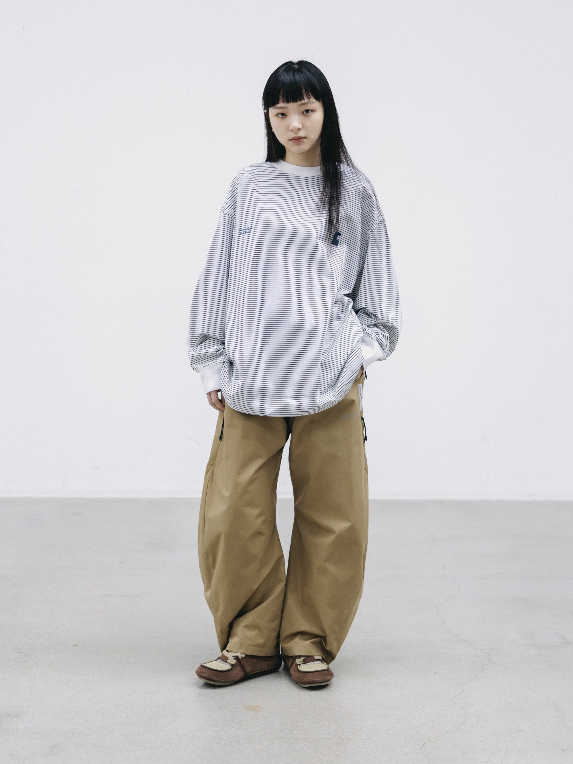 【9.2 WED 20:00- IN STOCK】+phenix WINDSTOPPER® by GORE-TEX LABS TWILL CITY BARREL LEG PANTS (CAMEL BEIGE)