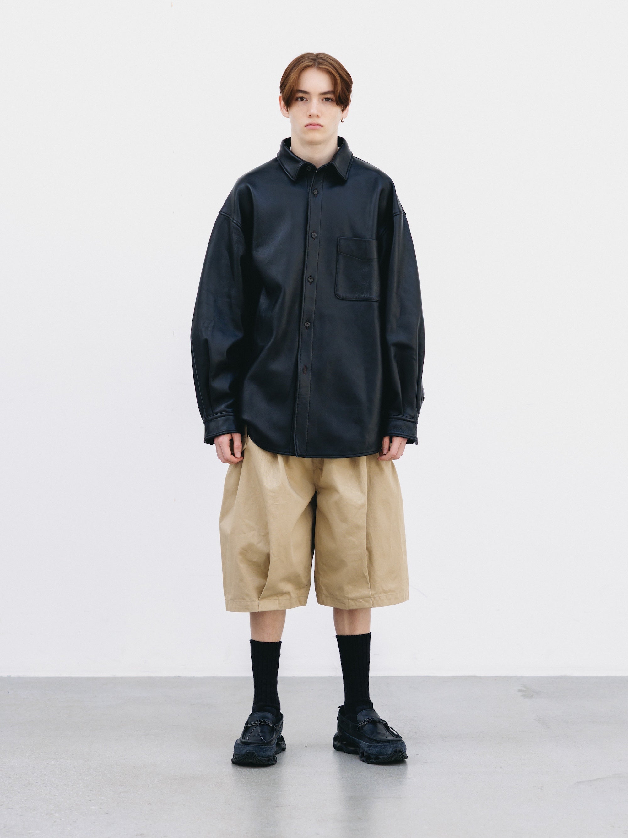 【3.14 SAT 20:00- IN STOCK】FLAP WIDE BALLOON HALF PANTS (BEIGE)