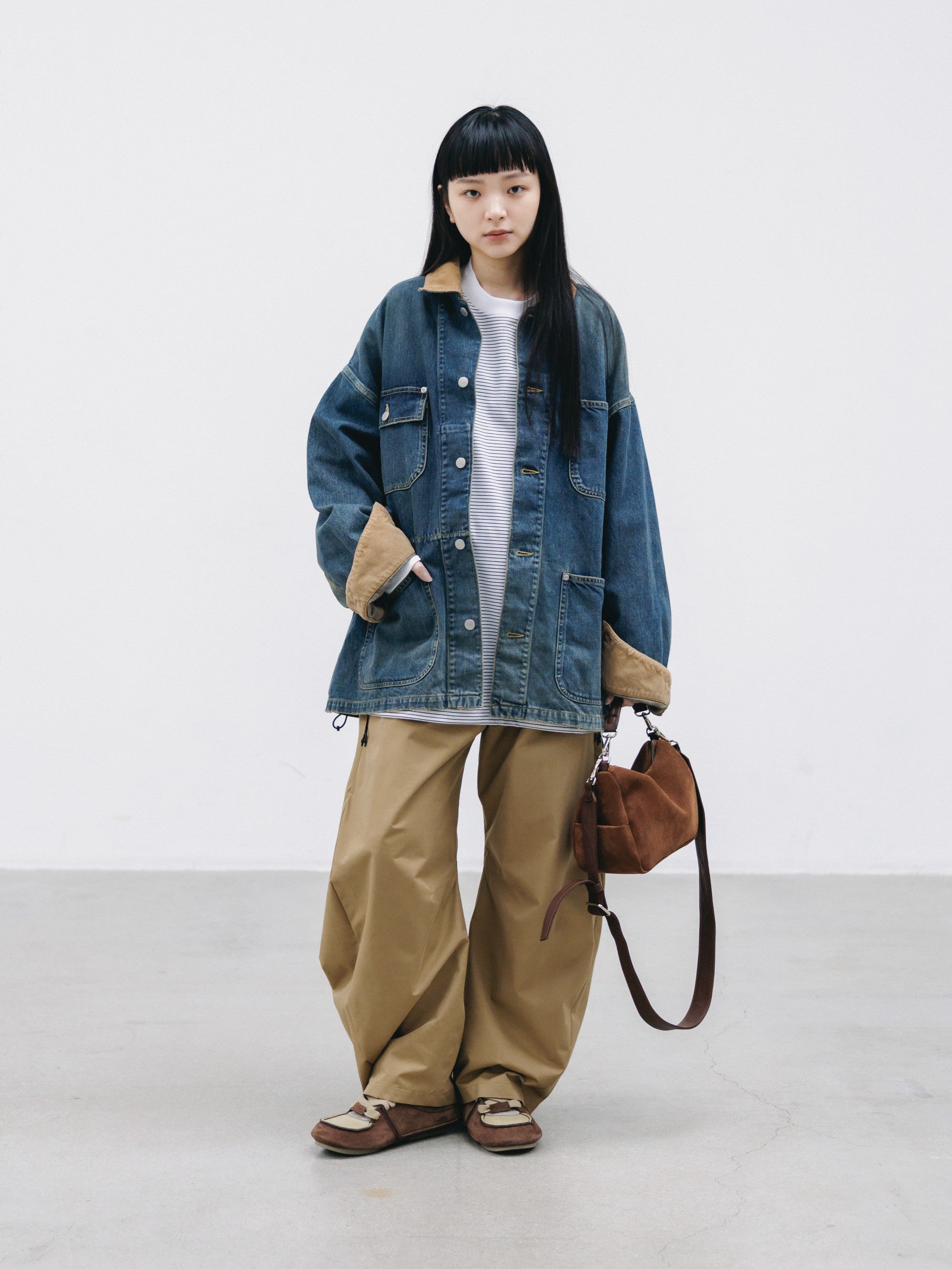 【9.2 WED 20:00- IN STOCK】+phenix WINDSTOPPER® by GORE-TEX LABS TWILL CITY BARREL LEG PANTS (CAMEL BEIGE)