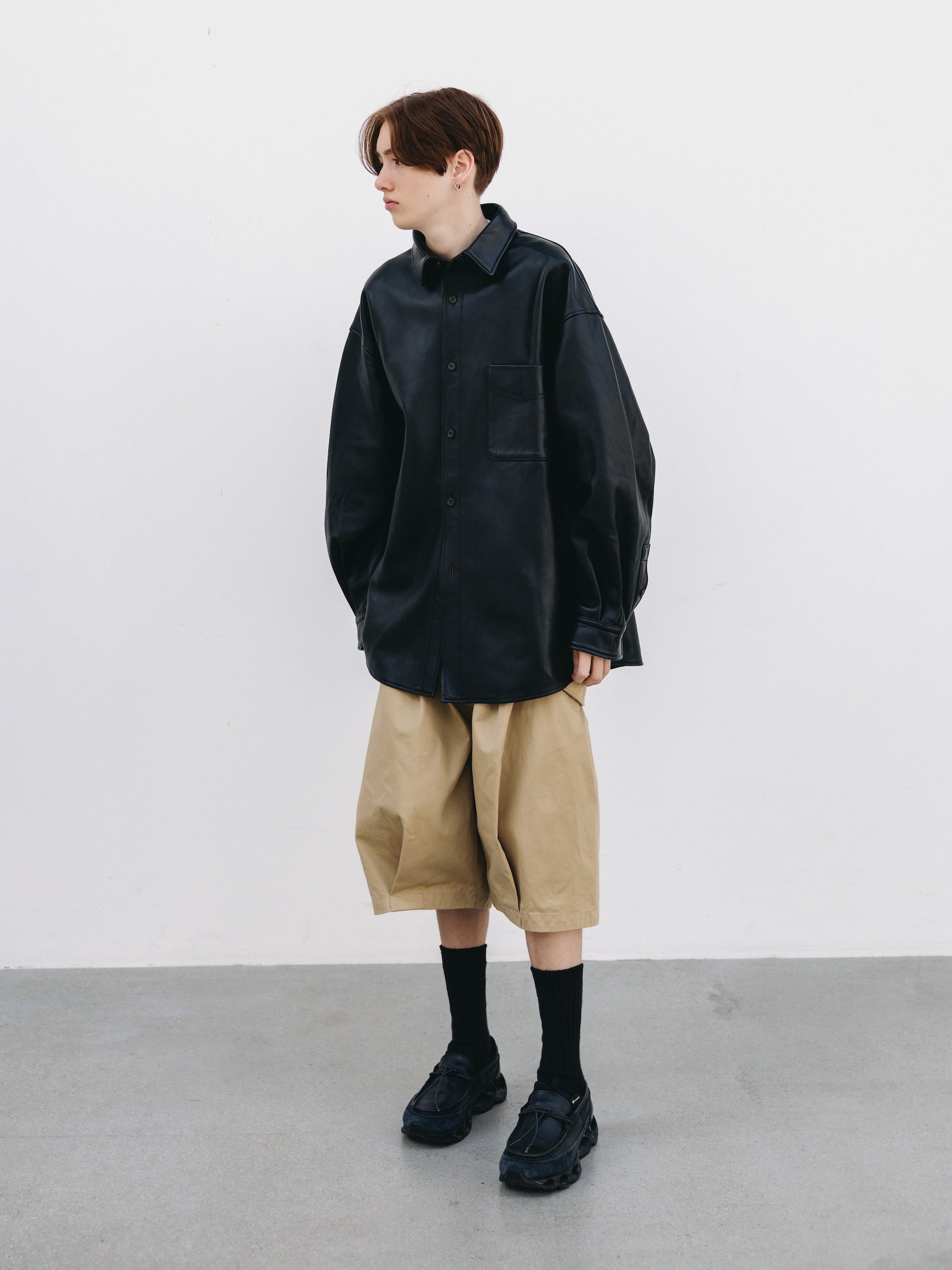 【3.14 SAT 20:00- IN STOCK】FLAP WIDE BALLOON HALF PANTS (BEIGE)