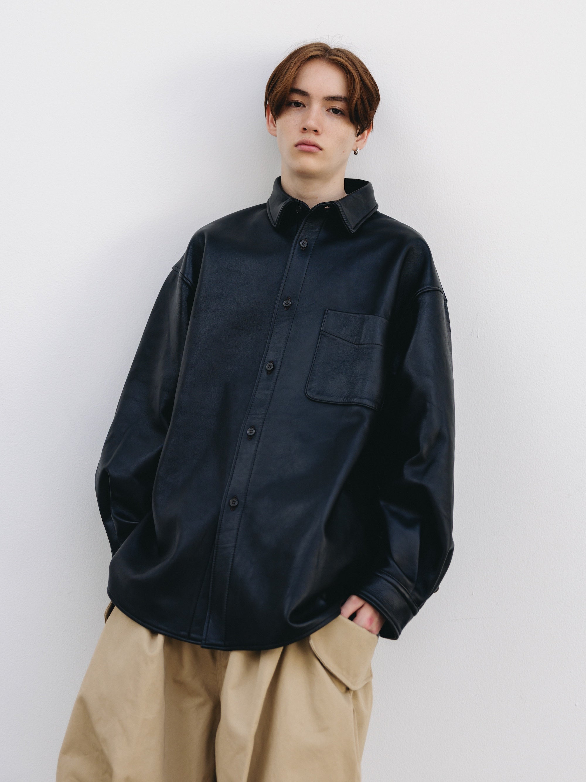 【3.14 SAT 20:00- IN STOCK】SHEEP LEATHER CITY UNIFORM L/S SHIRT