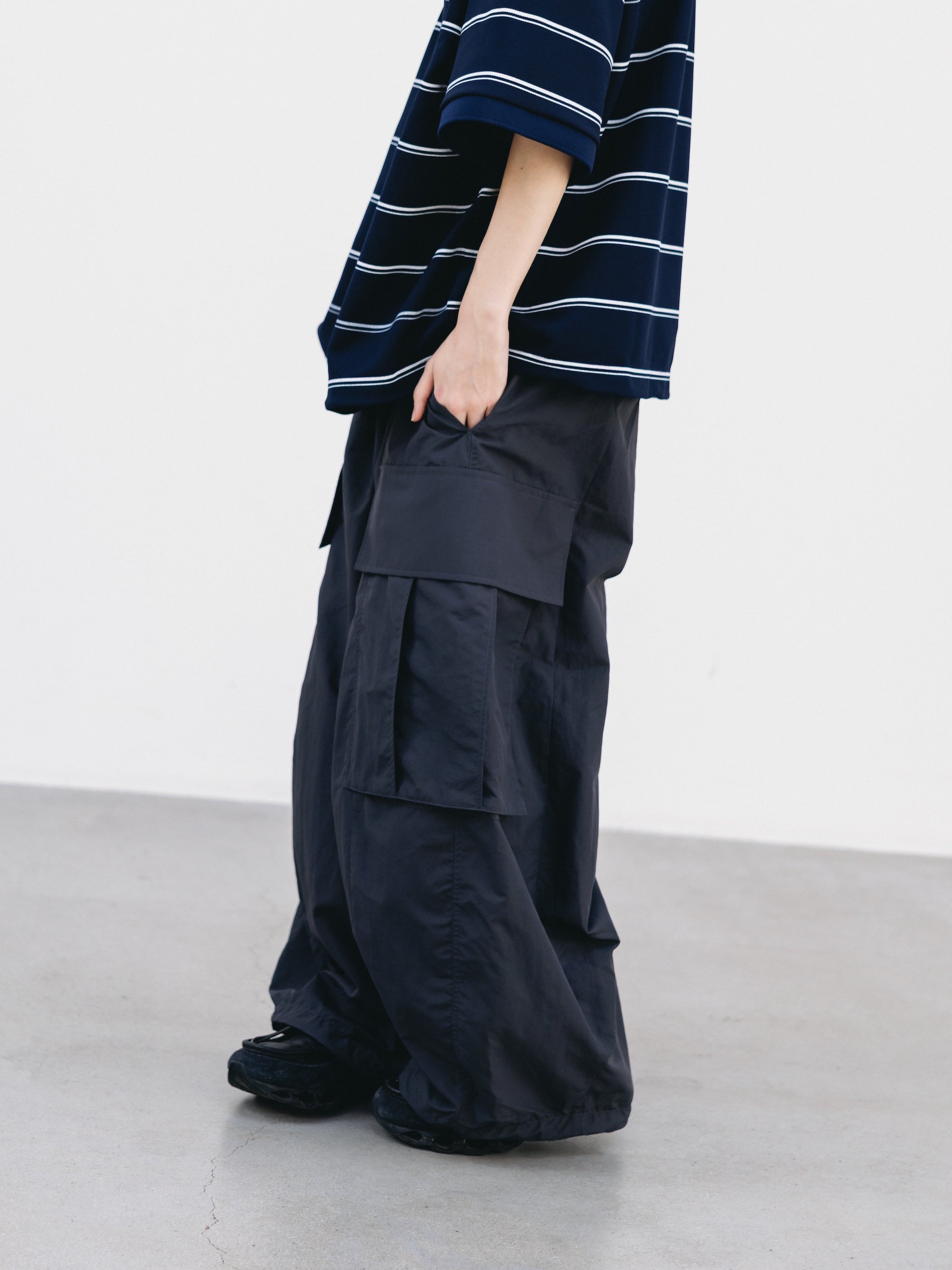 【3.11 WED 20:00- IN STOCK】ACTIVE CITY MEGA POCKET BALLOON CARGO PANTS (GRAY)