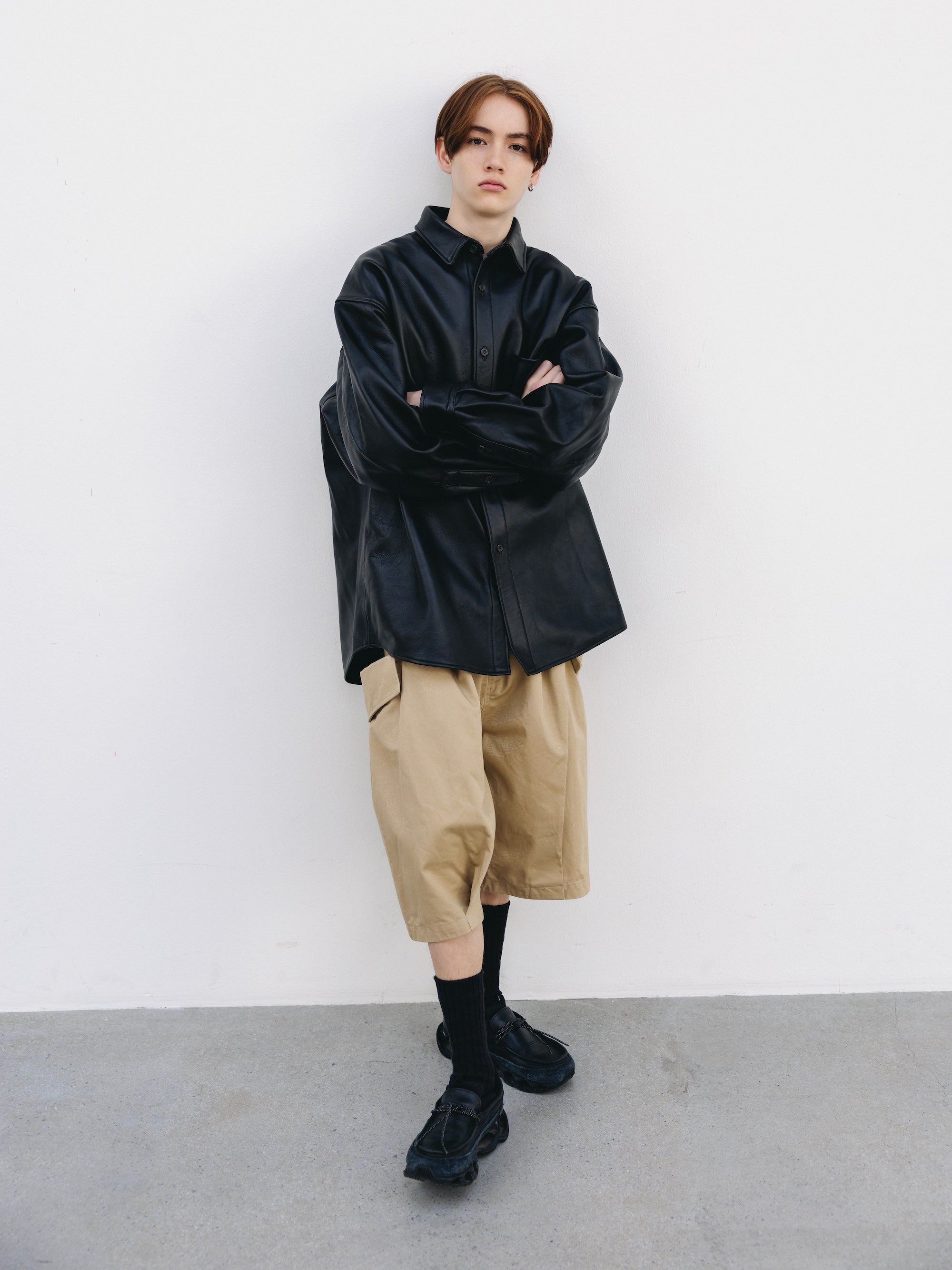 【3.14 SAT 20:00- IN STOCK】FLAP WIDE BALLOON HALF PANTS (BEIGE)