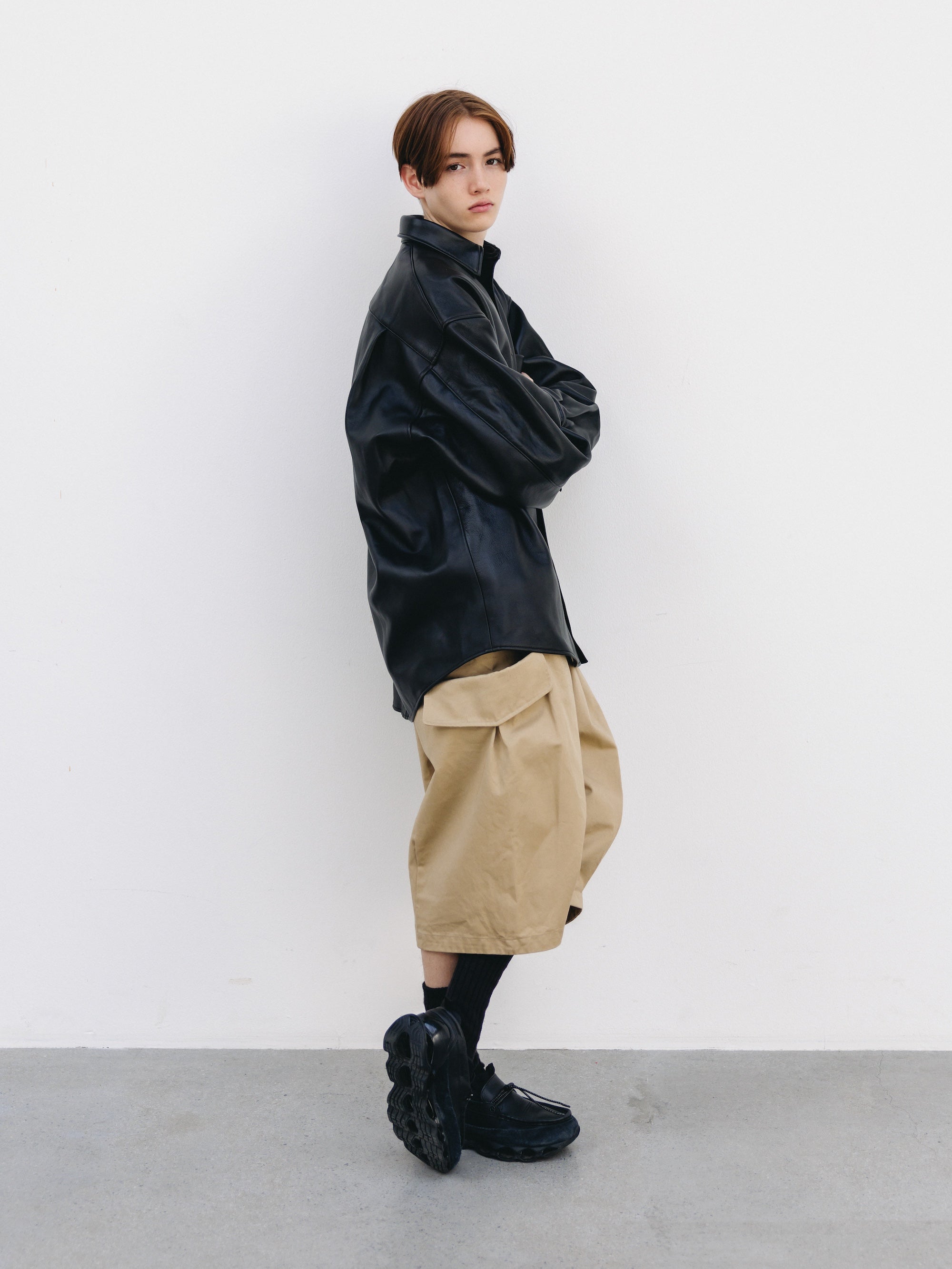 【3.14 SAT 20:00- IN STOCK】SHEEP LEATHER CITY UNIFORM L/S SHIRT