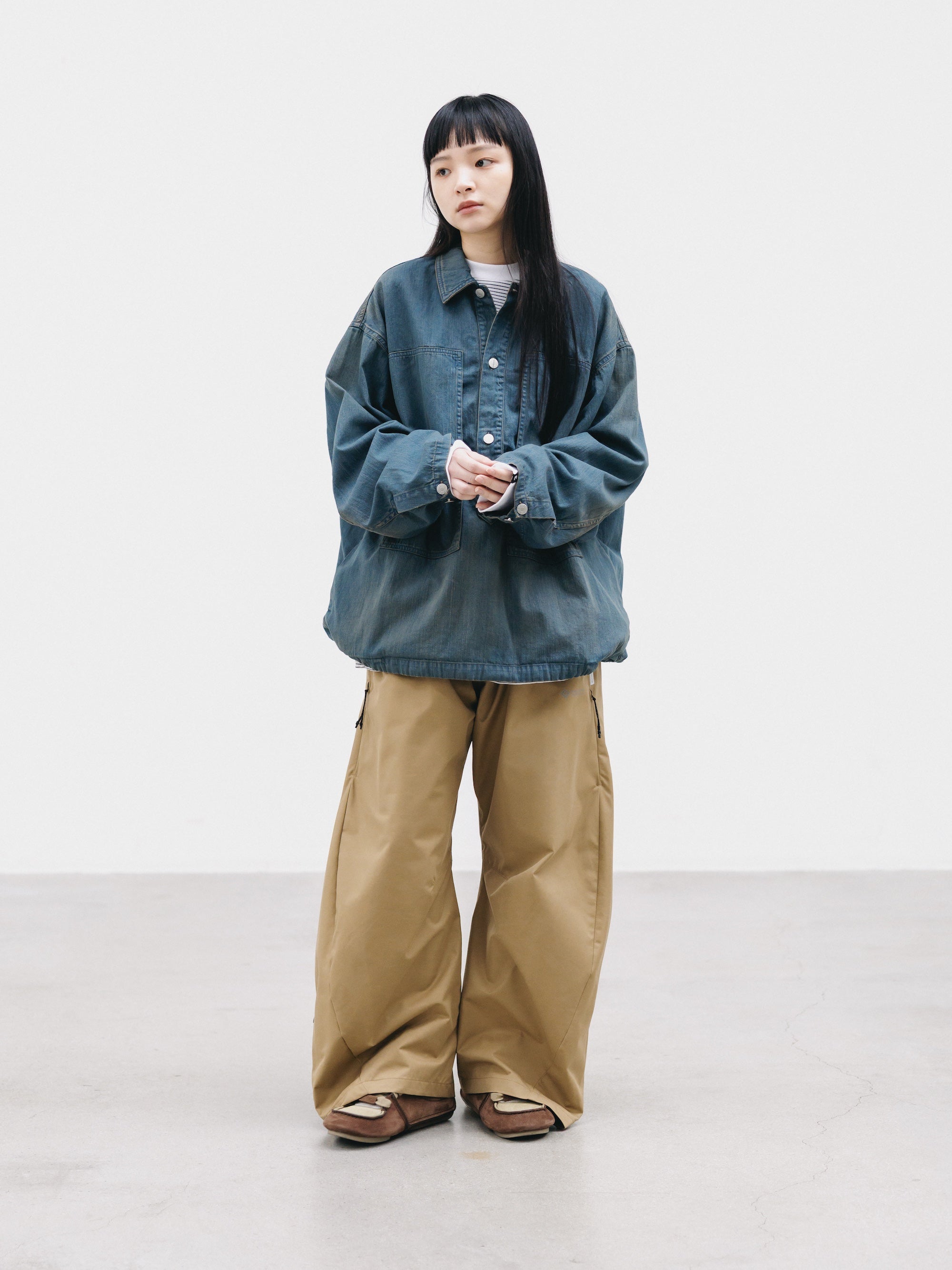 M-35 プルオーバー　デニムジャケット　us army m35 ヴィンテージ 40s US.ARMY M-35 Denim Pullover Jacket Big size アーミープル