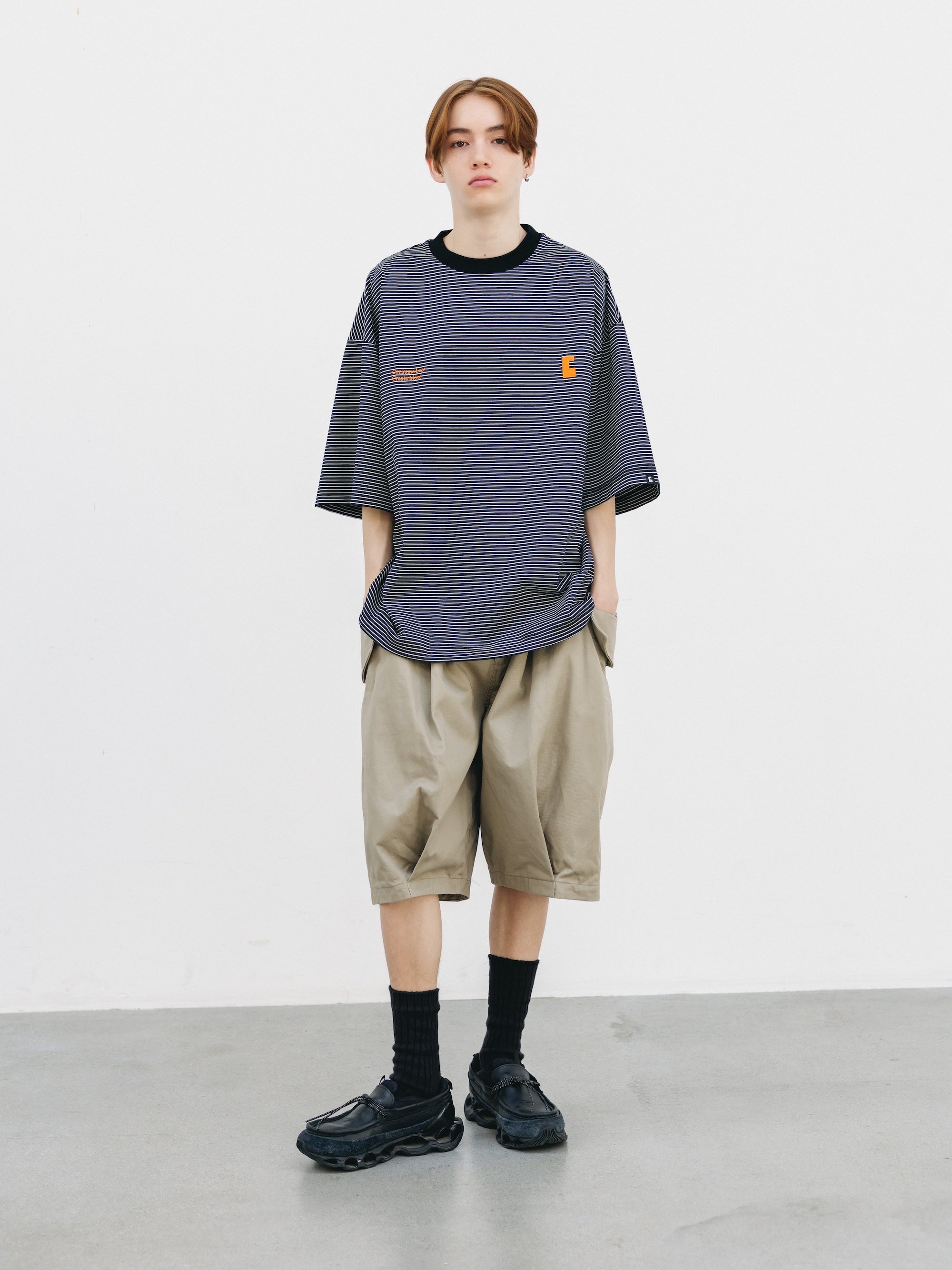 【3.14 SAT 20:00- IN STOCK】FLAP WIDE BALLOON HALF PANTS (GREIGE)