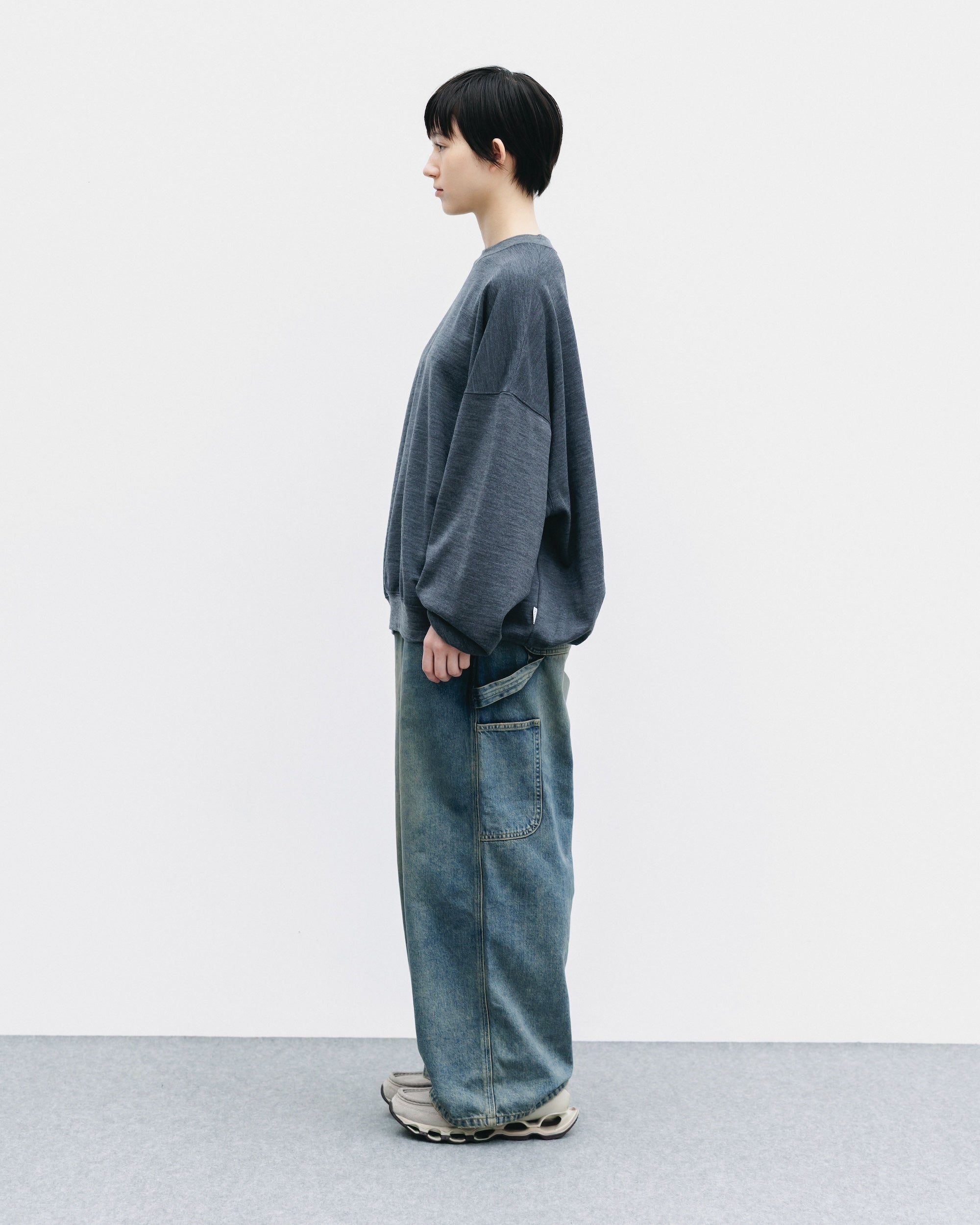 【10.29 WED 20:00- IN STOCK】WOOL SWEATSHIRT (GRAY)