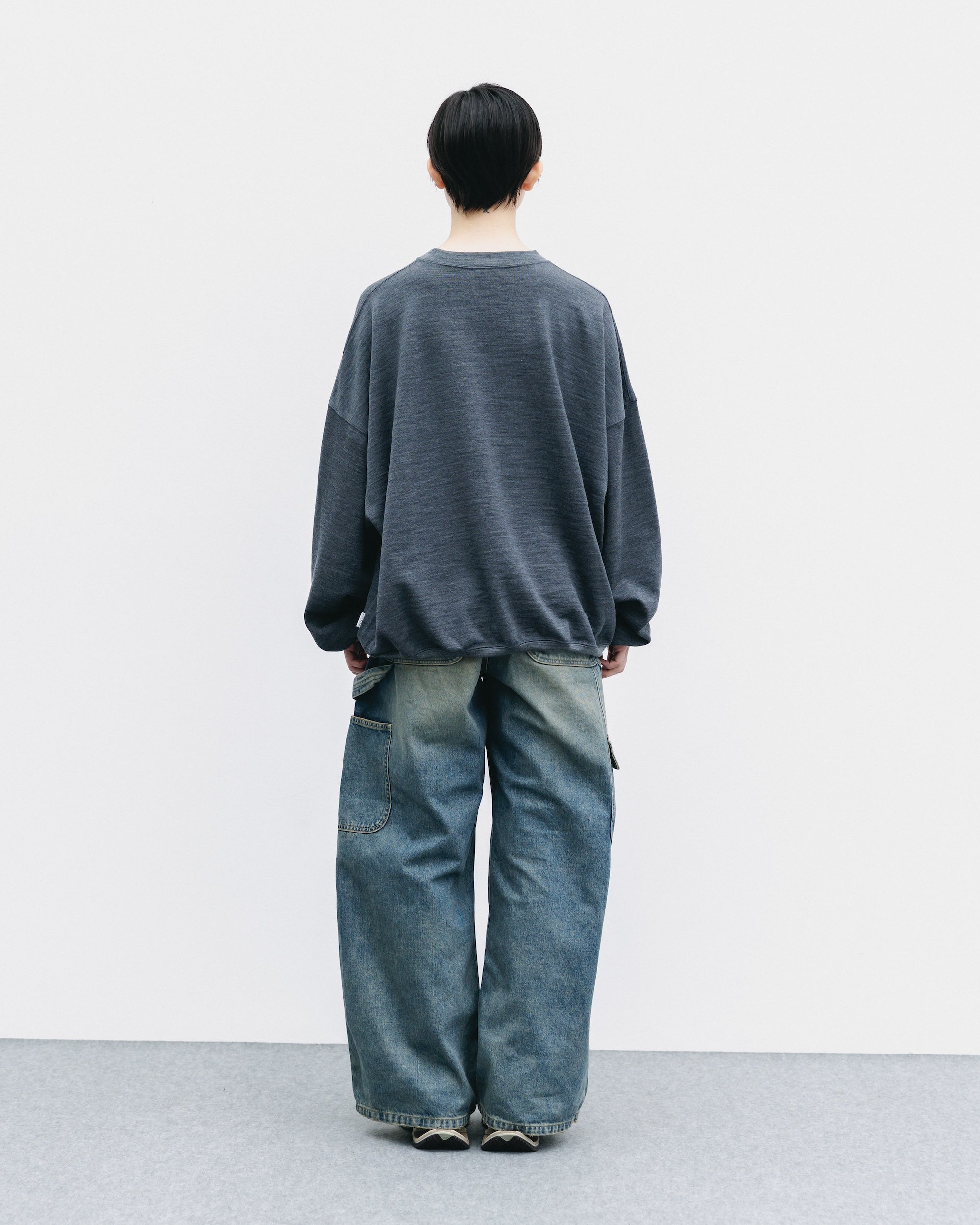 【10.29 WED 20:00- IN STOCK】WOOL SWEATSHIRT (GRAY)