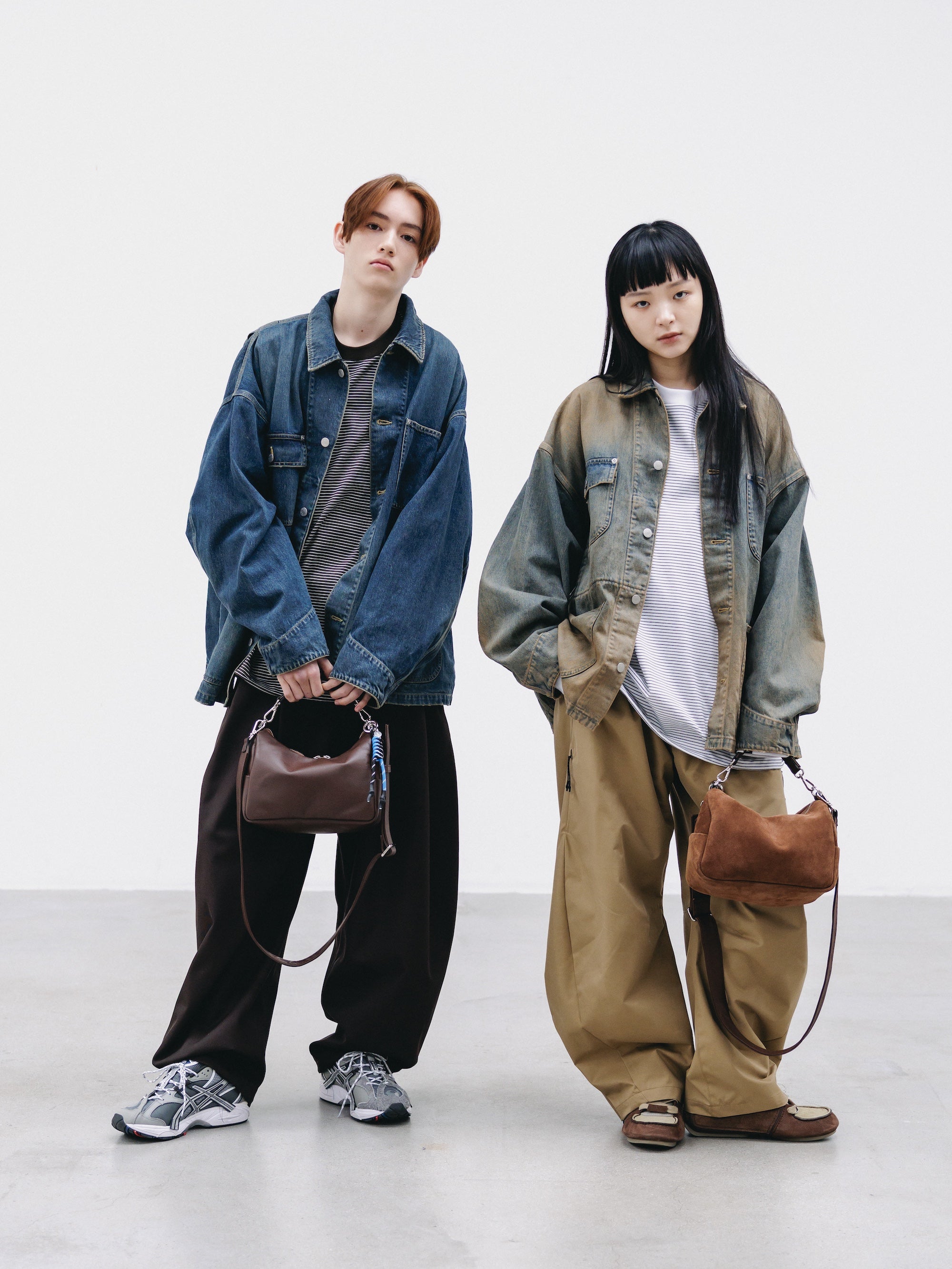 【2.14 SAT 20:00- IN STOCK】VINTAGE DYED SELVEDGE DENIM CITY UTILITY COAT (VINTAGE BEIGE)