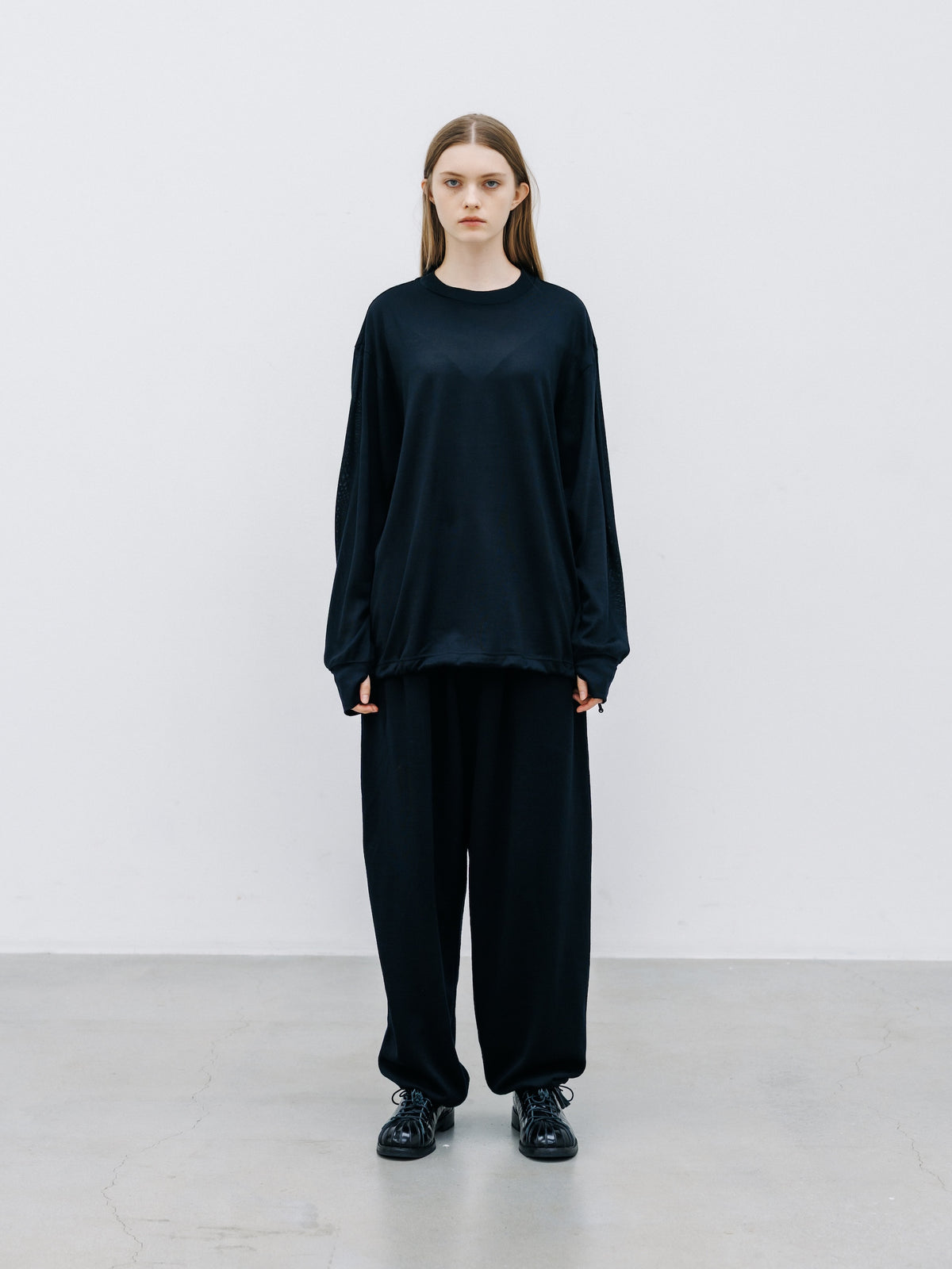 【9.16 WED 20:00- IN STOCK】MERINO WOOL L/S TEE (BLACK)