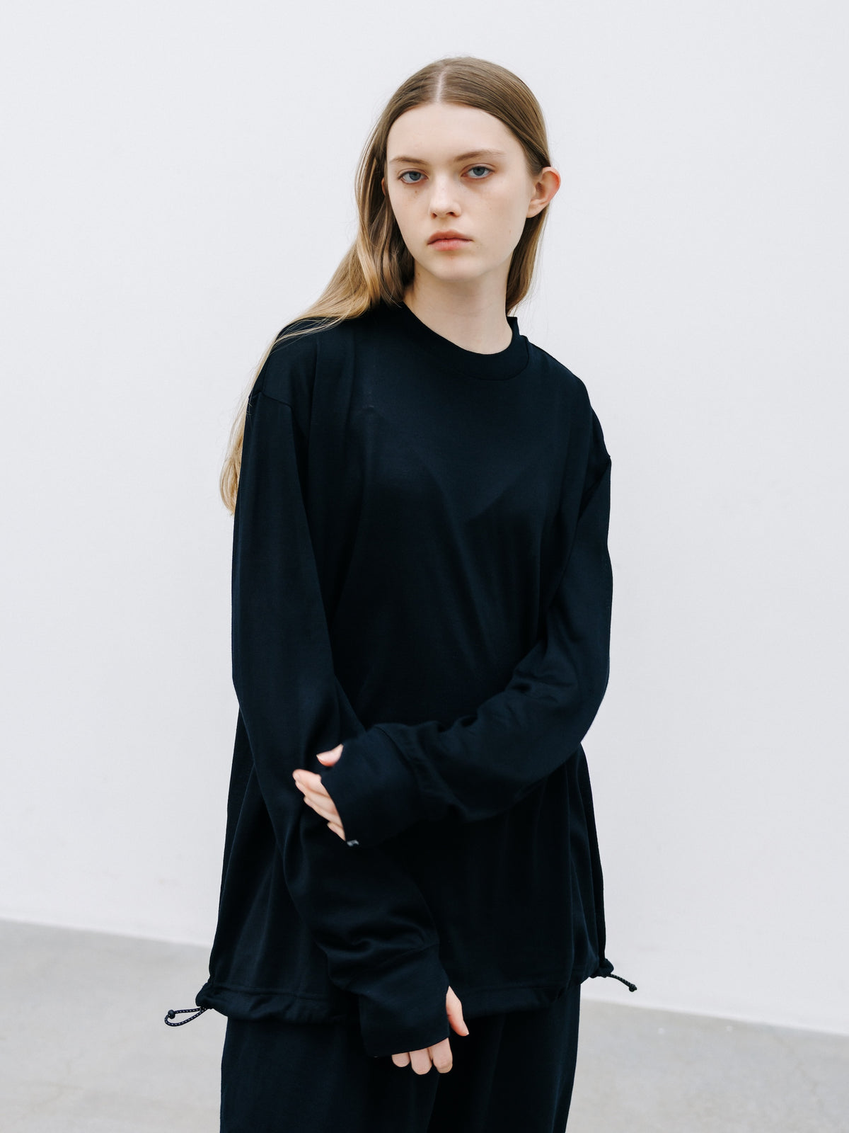 【9.16 WED 20:00- IN STOCK】MERINO WOOL L/S TEE (BLACK)