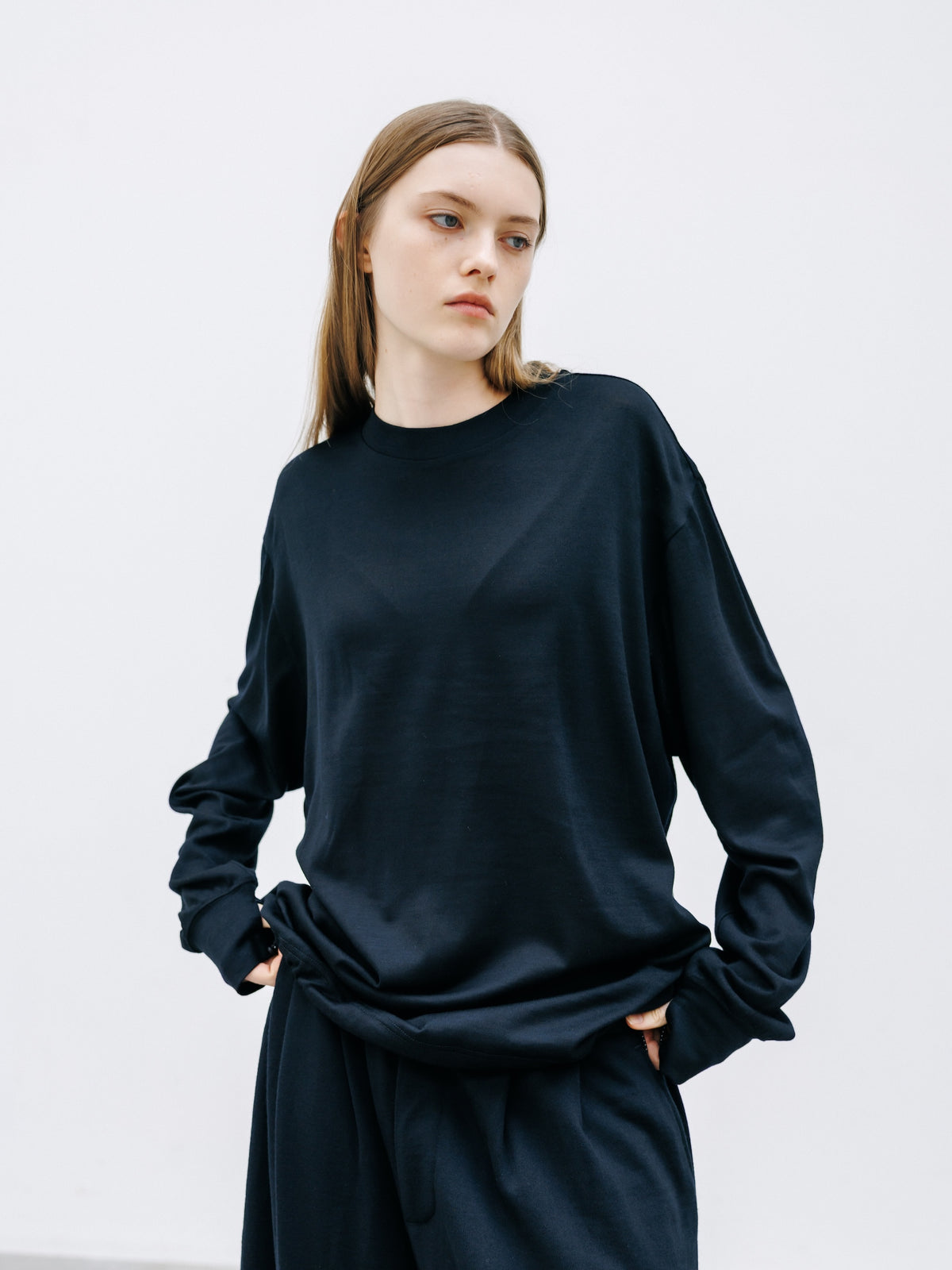 【9.16 WED 20:00- IN STOCK】MERINO WOOL L/S TEE (BLACK)